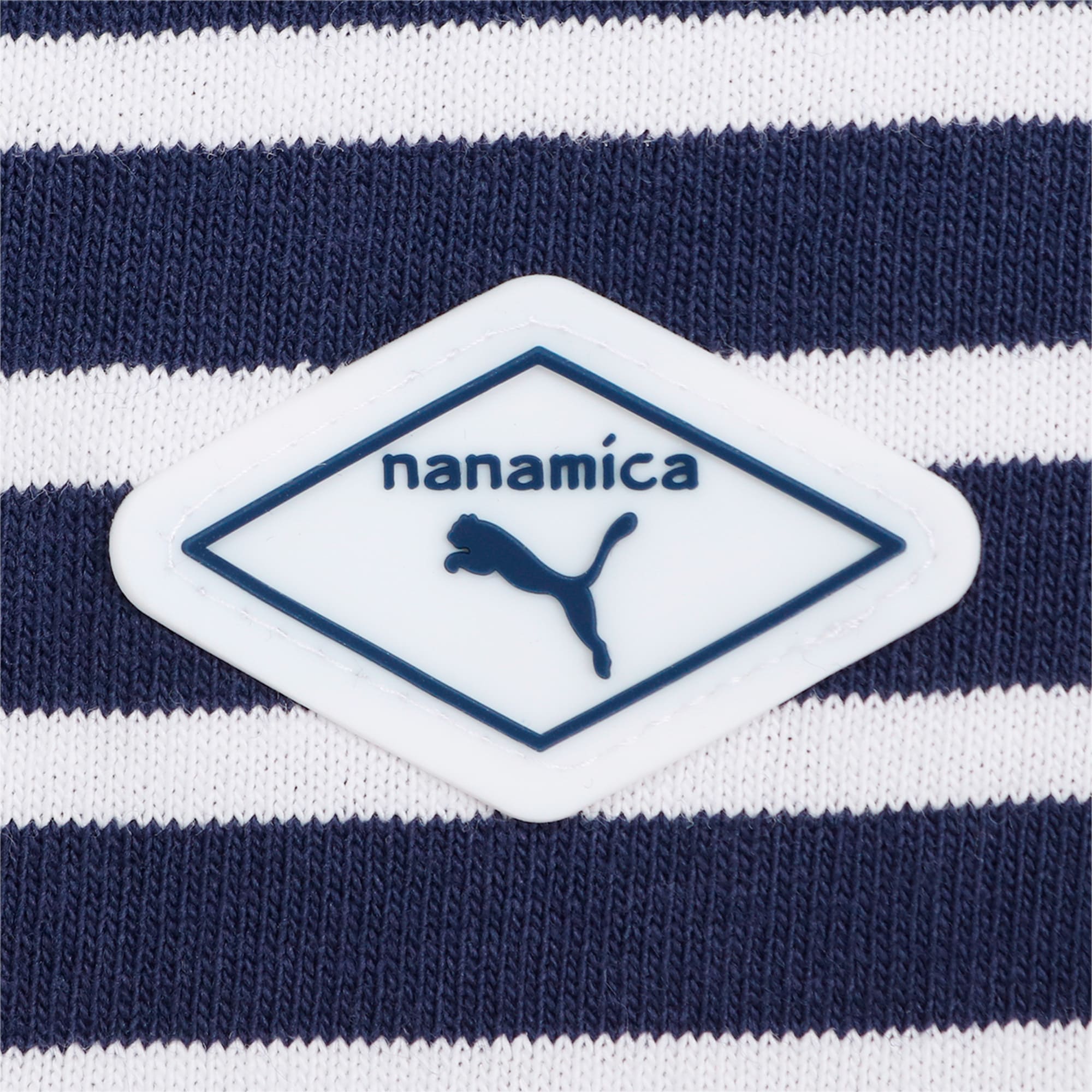 【Lサイズ】nanamica × PUMA ストライスド Tシャツ NEVY