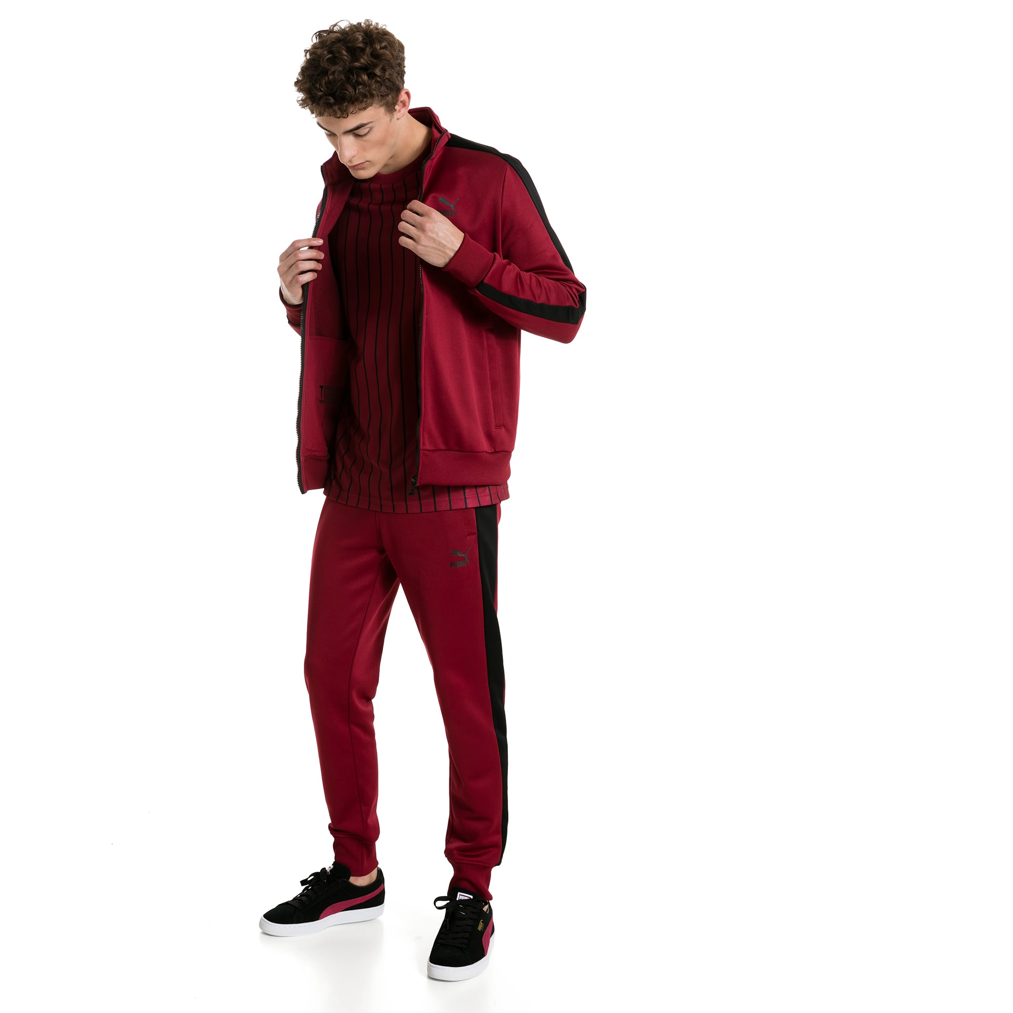 puma archive t7 tracksuit red