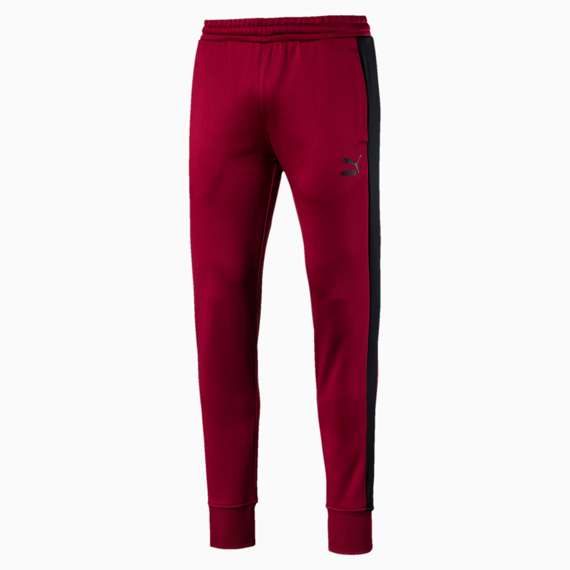 puma archive t7 track pants red