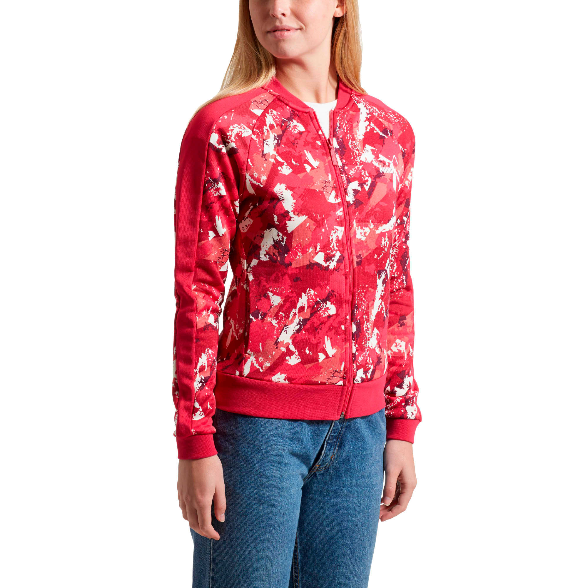 puma archive t7 track jacket red