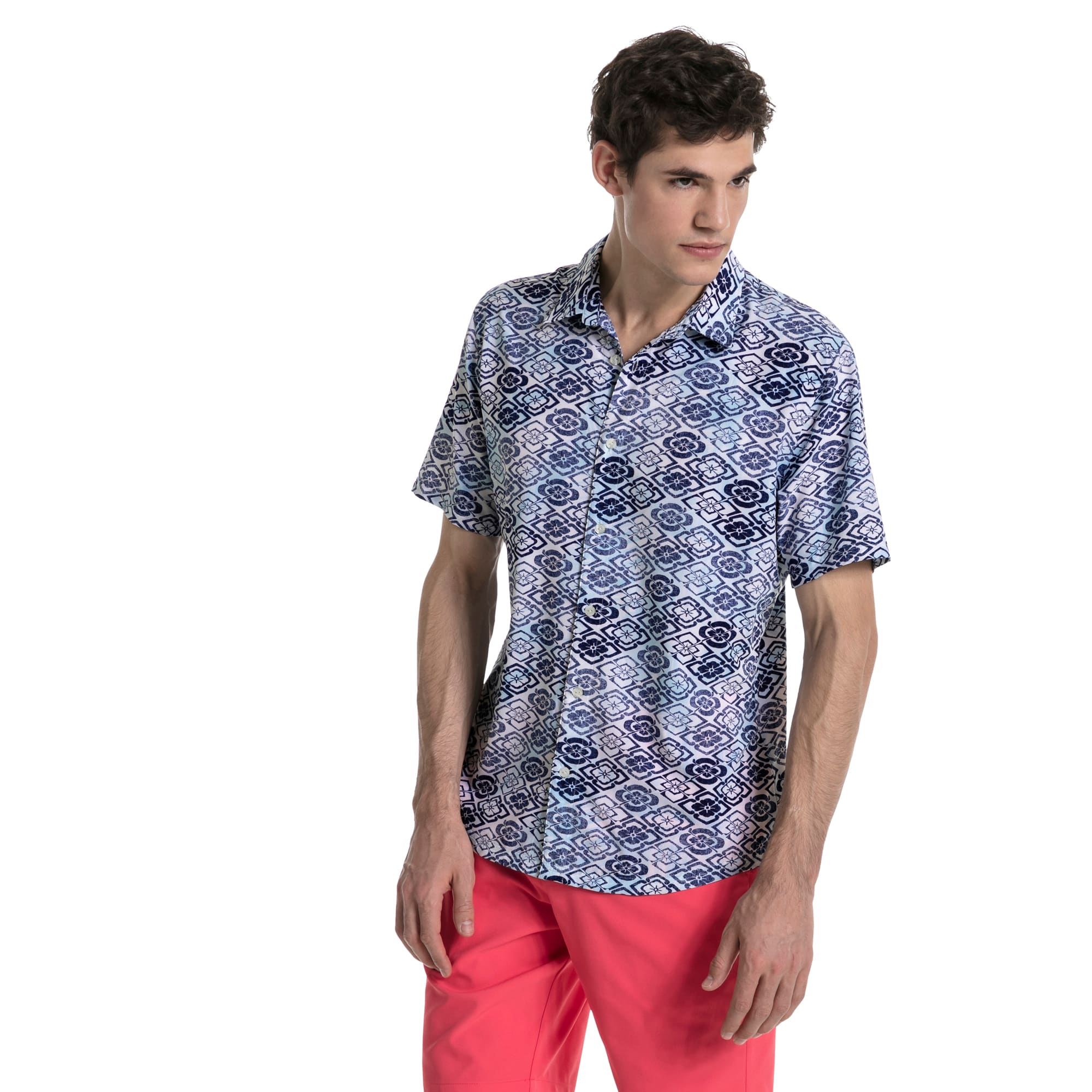 aloha woven golf shirt