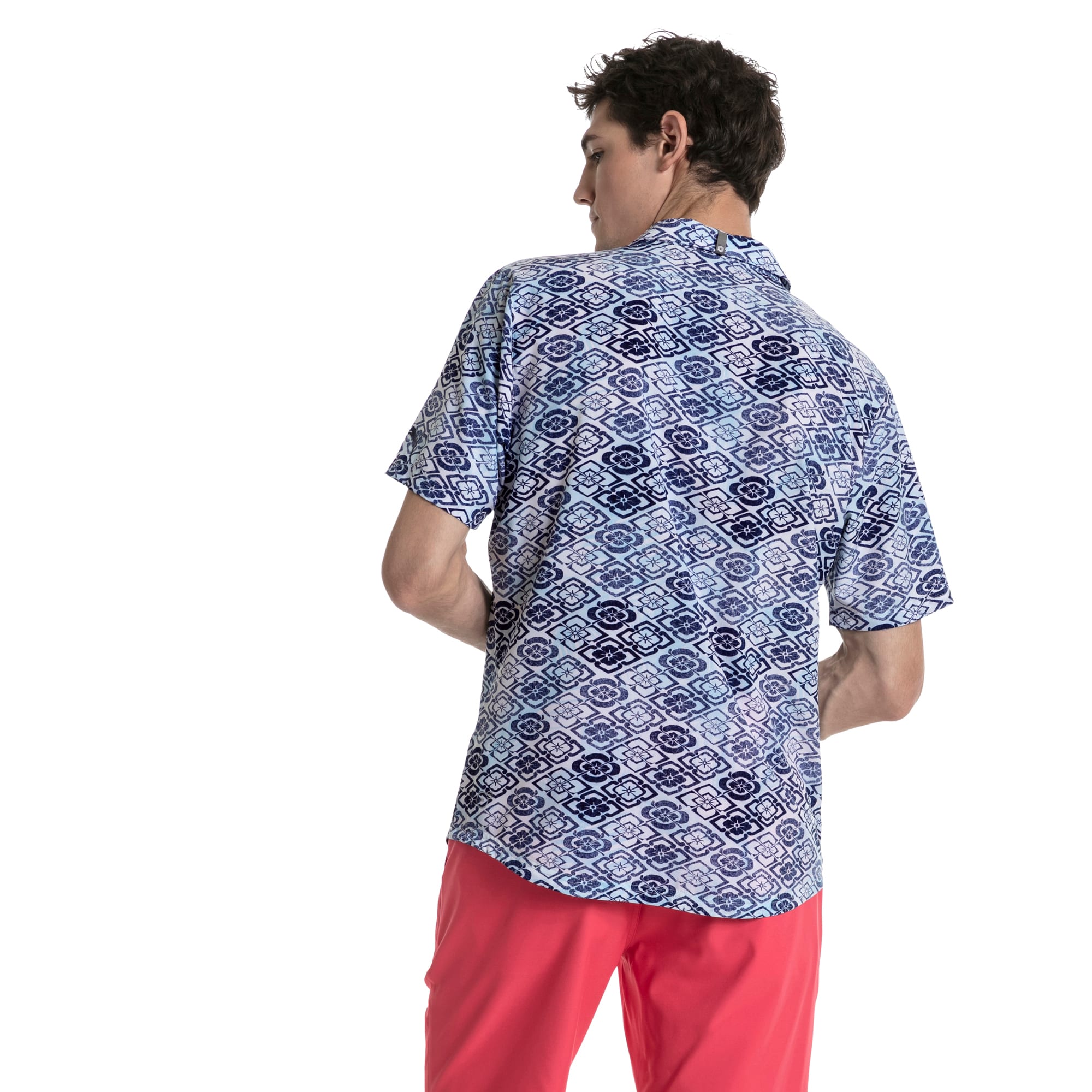 puma aloha woven golf shirt