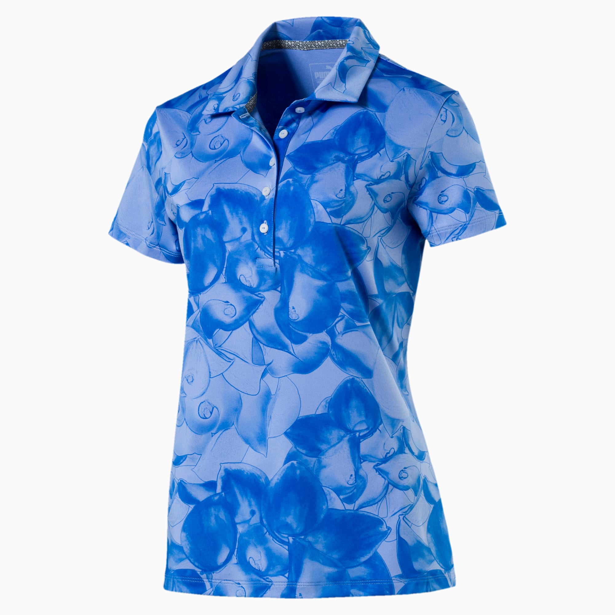 Women's Bloom Polo, nebulas blue, large-SEA