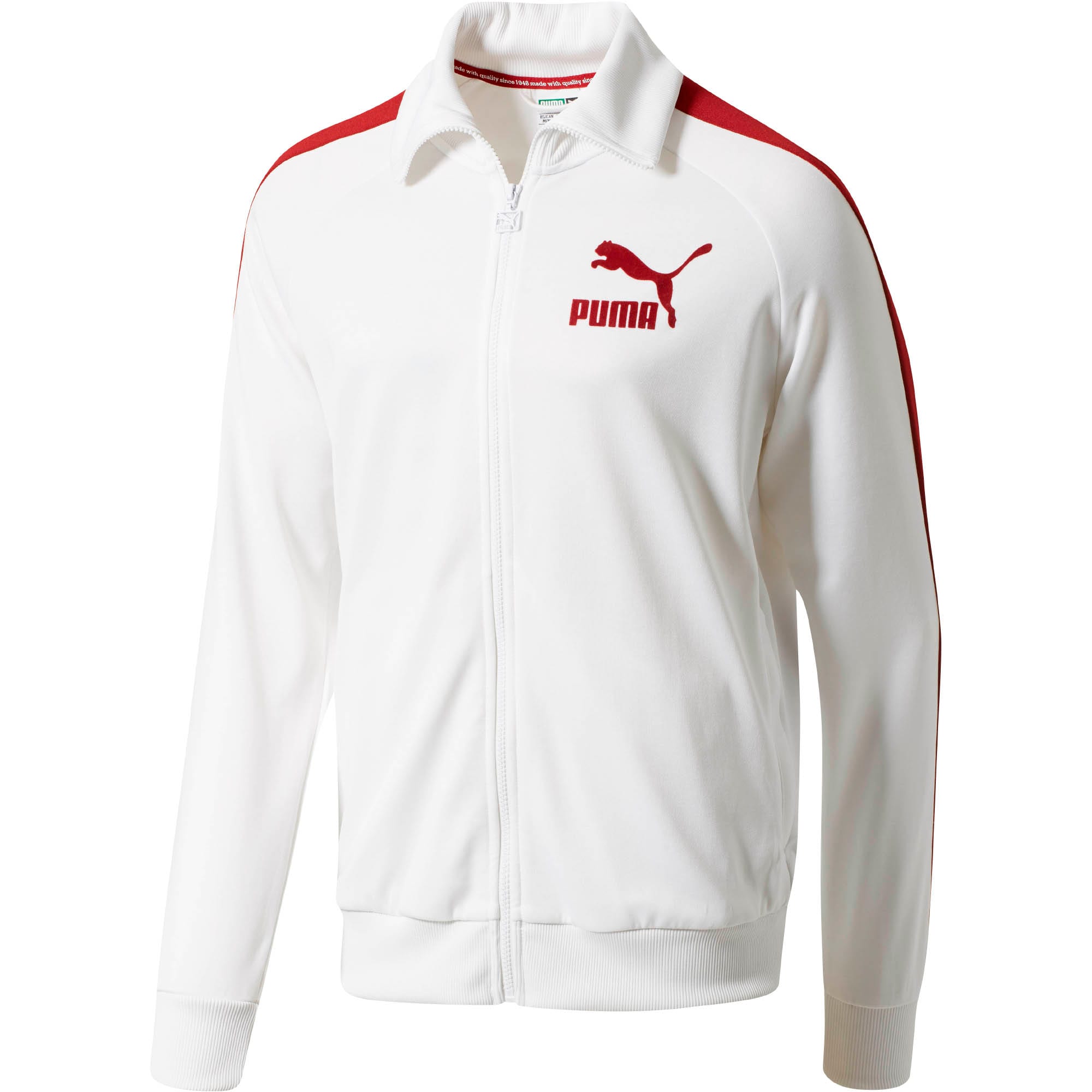 puma track jacket white