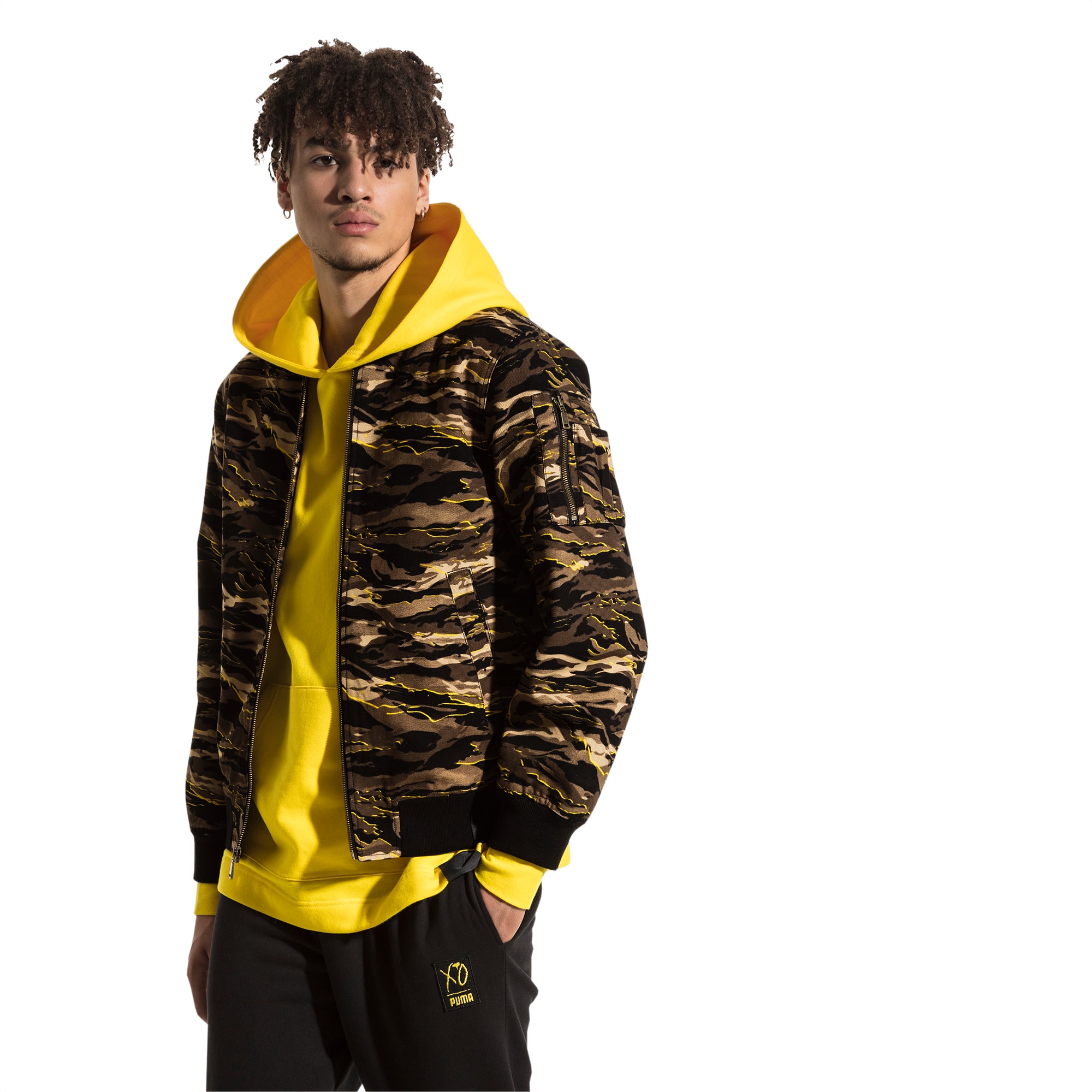 puma camo bomber jacket