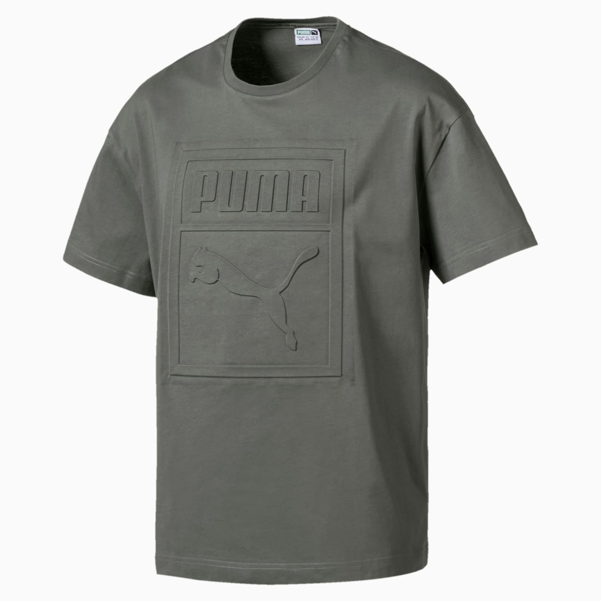 puma archive embossed print tee