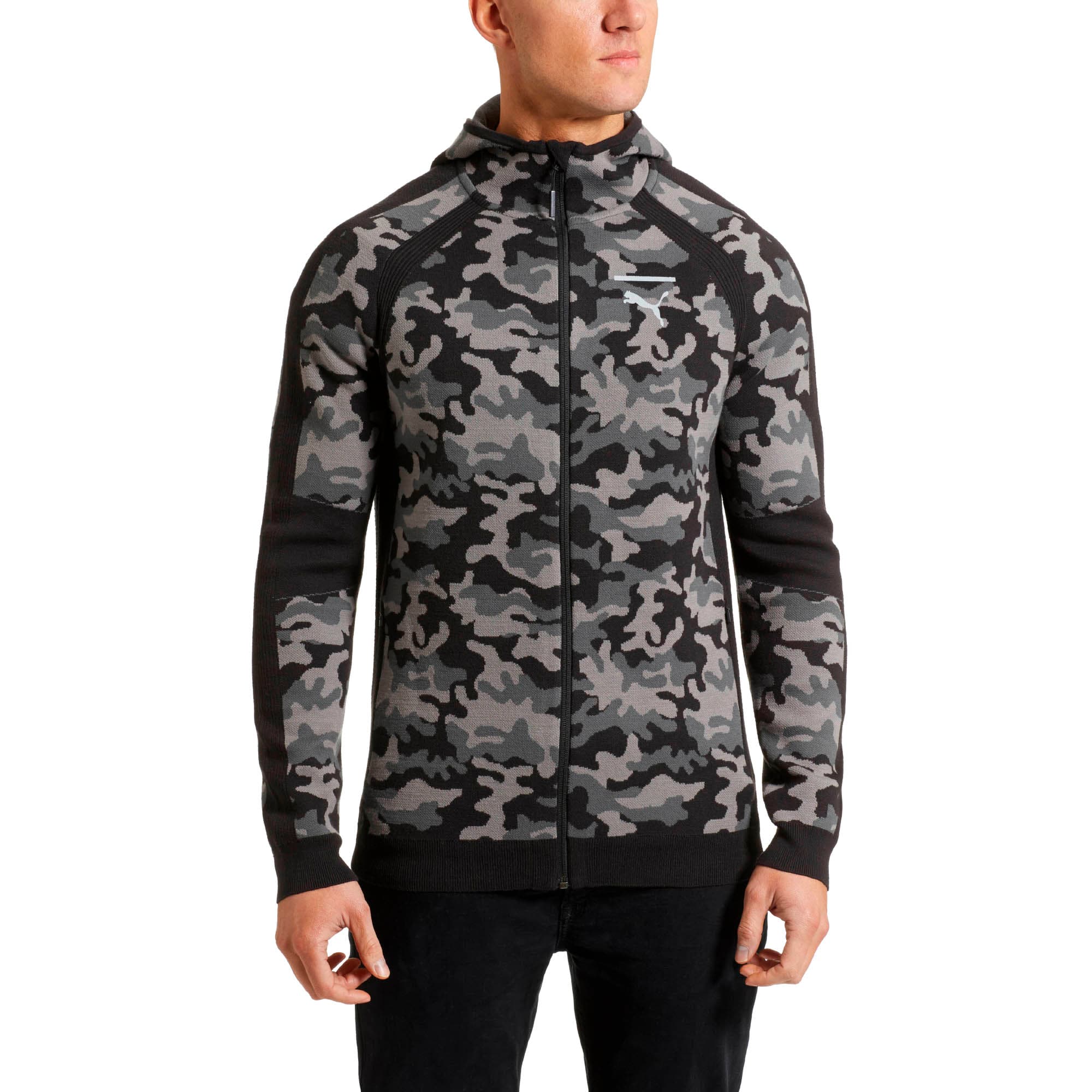 puma all over print camo insert overhead hoodie