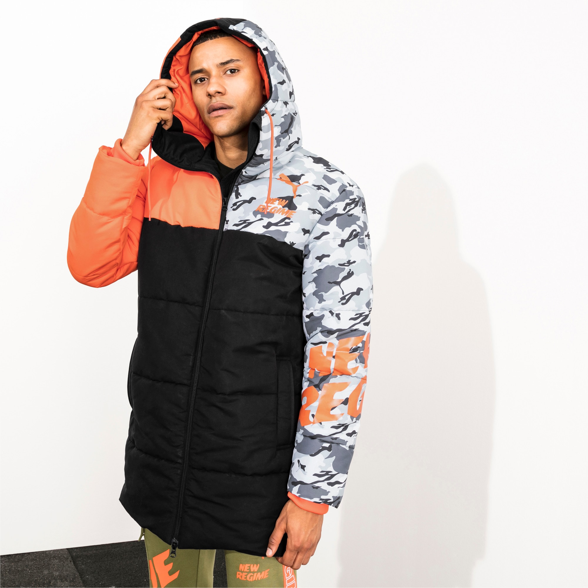PUMA x ATELIER NEW REGIME Long Zip Up Men s Hooded Jacket PUMA