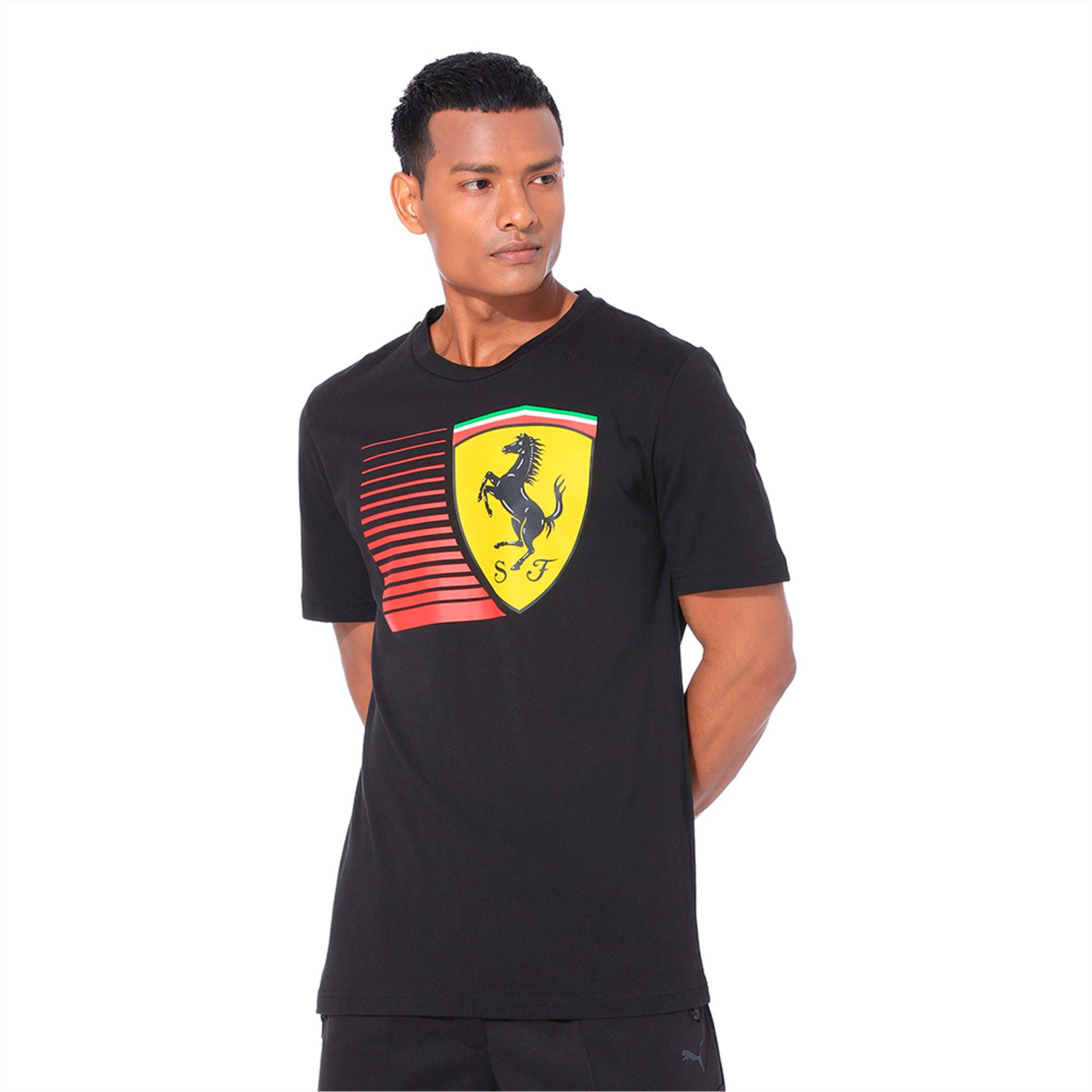 radius Spanien Post Scuderia Ferrari Puma Large Shield T-Shirt Black