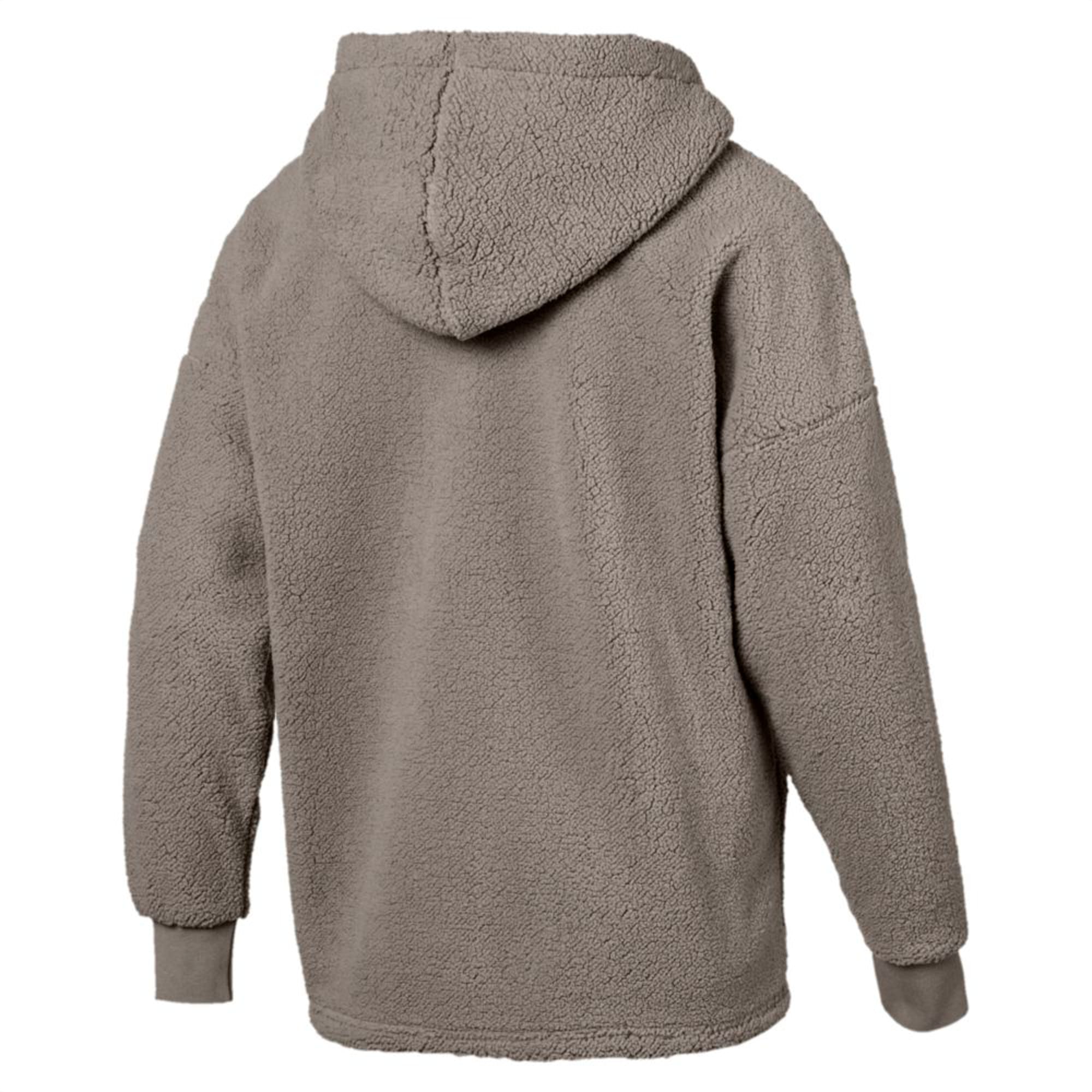 mens pullover sherpa hoodie