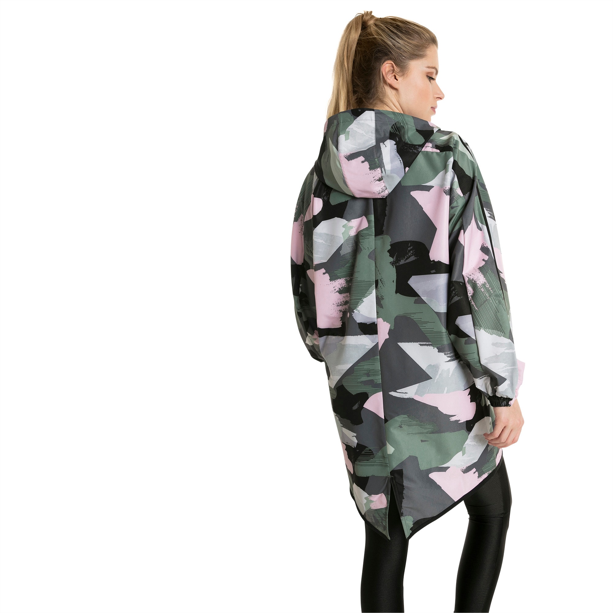 Chase AOP Zip-Up Hooded Women's Parka 