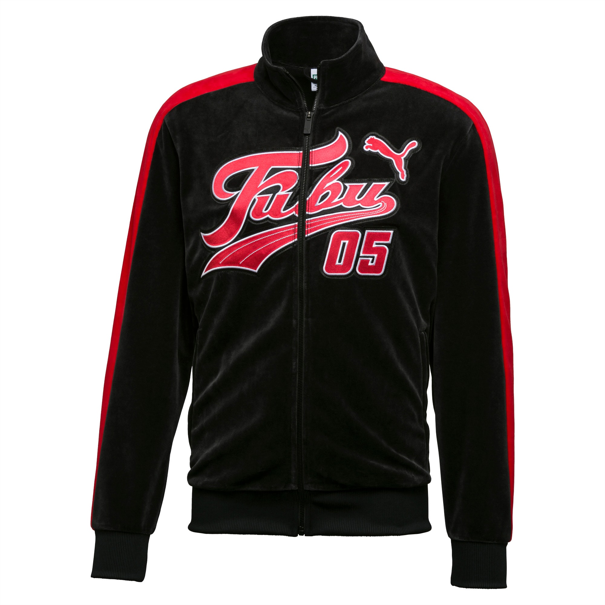 black and red fila jacket
