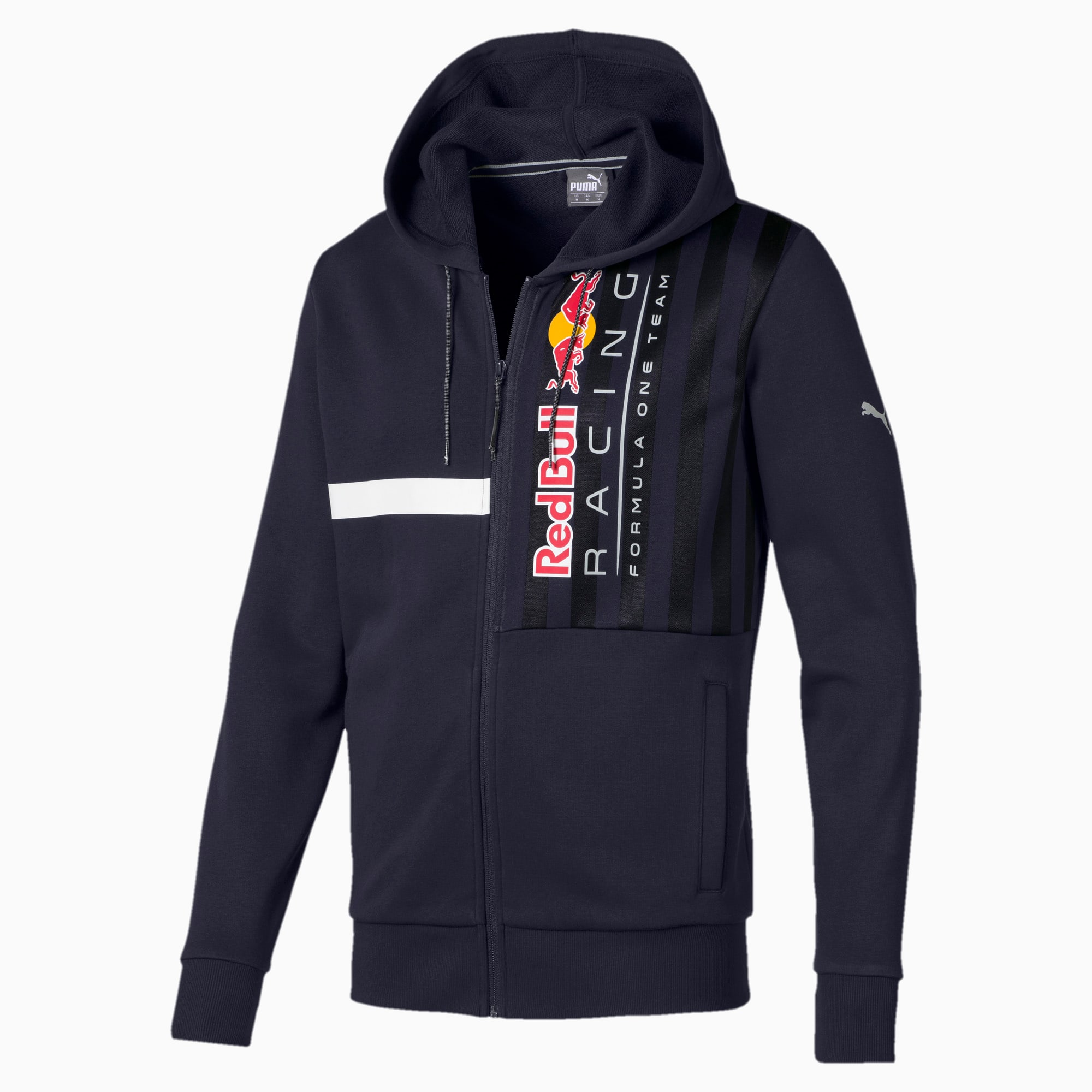 Red Bull Racing Logo Men's Hooded Sweat Jacket | PUMA