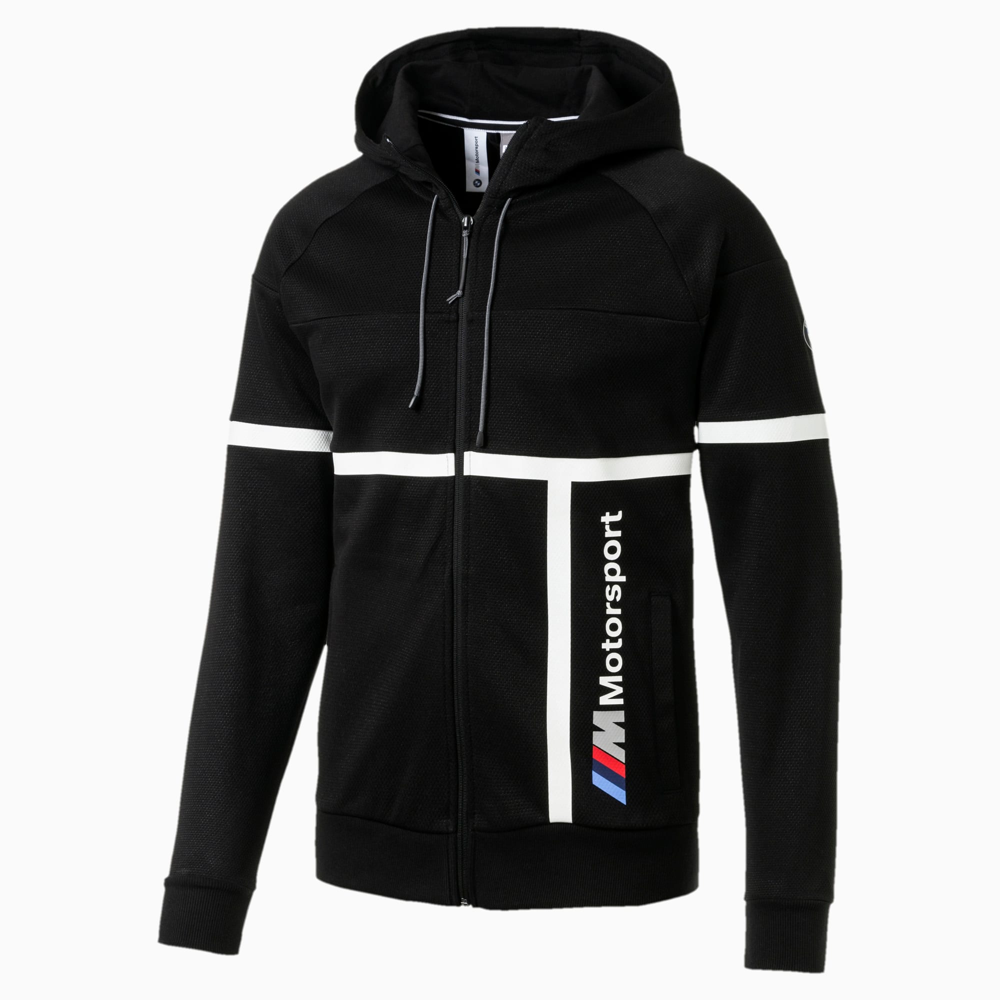 puma men's bmw motorsport hooded sweat jacket