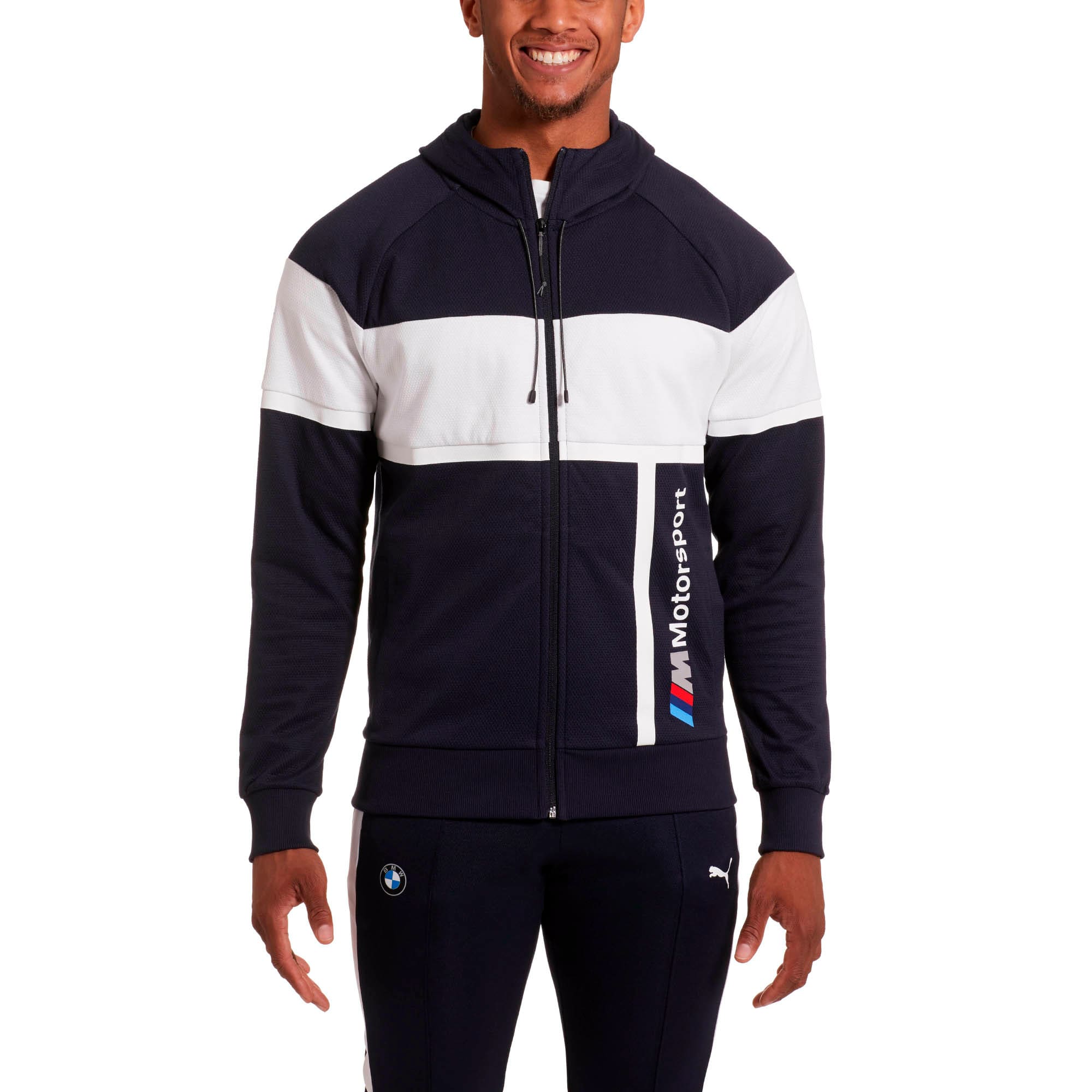 Bmw M Motorsport Men S Hooded Sweat Jacket Puma Us