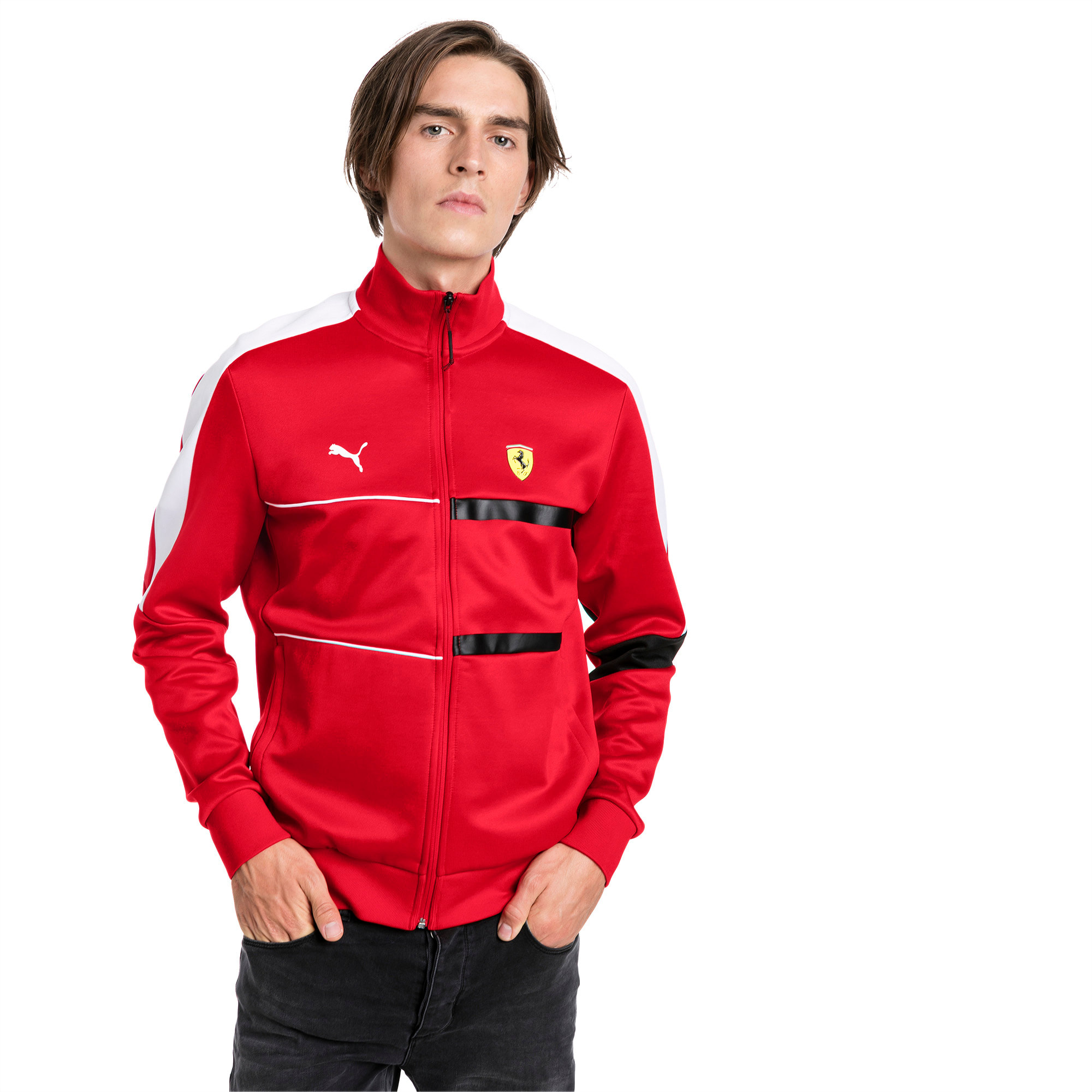 puma men's scuderia ferrari t7 track jacket