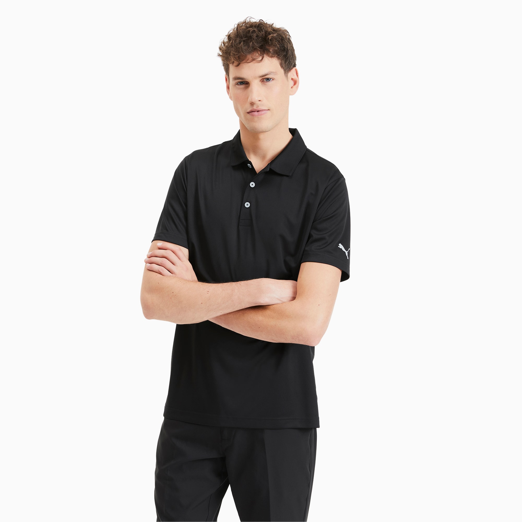 Rotation Men's Golf Polo | Puma Black | PUMA Mens Styles | PUMA Germany