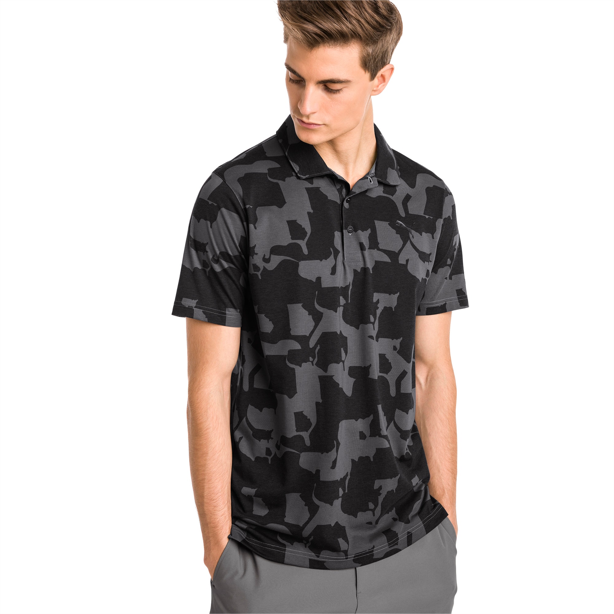 camo puma golf shirt