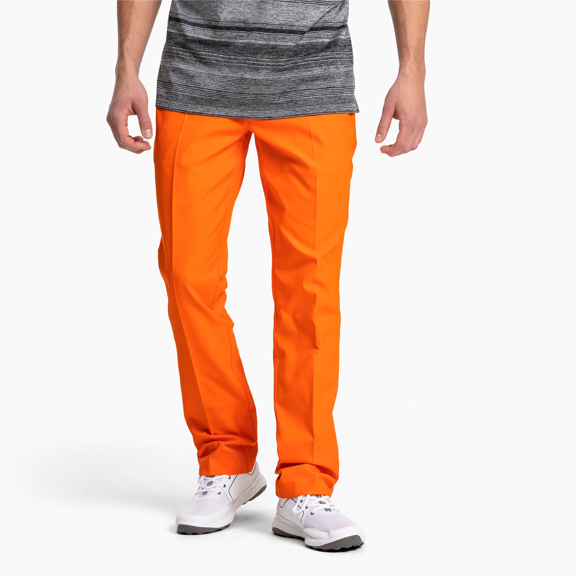 puma orange golf pants