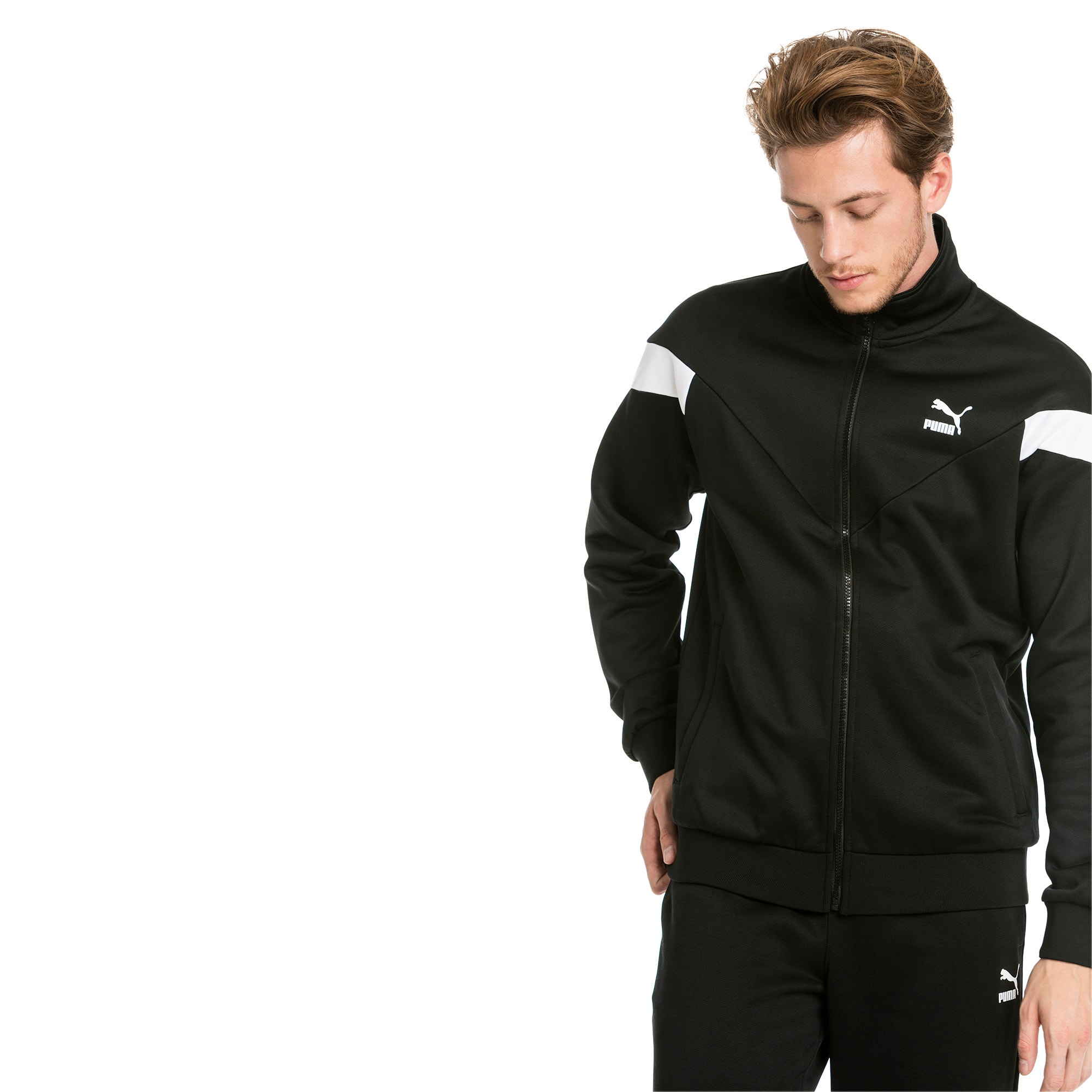 puma black track jacket