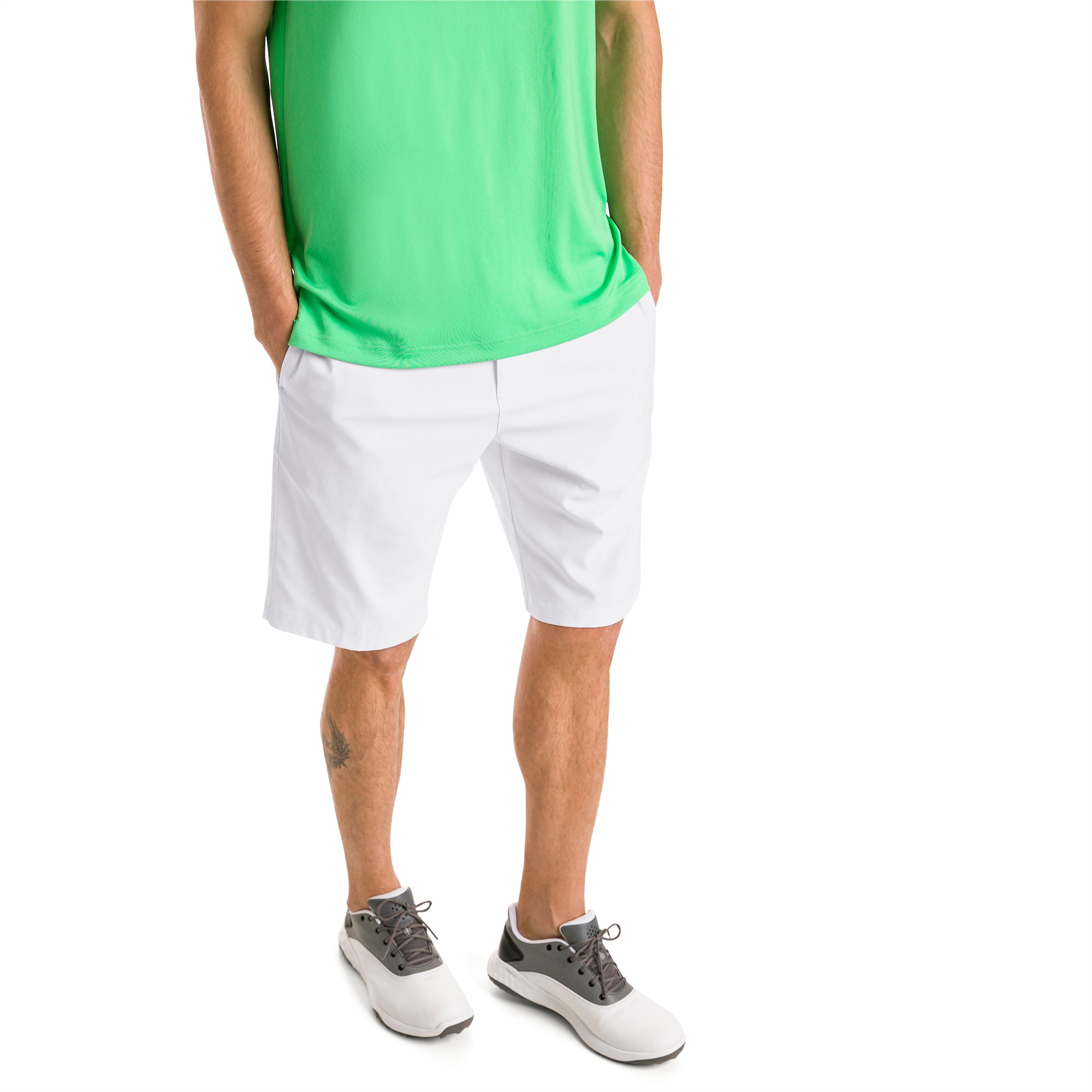 Jackpot Men's Golf Shorts, Bright White, large-SEA