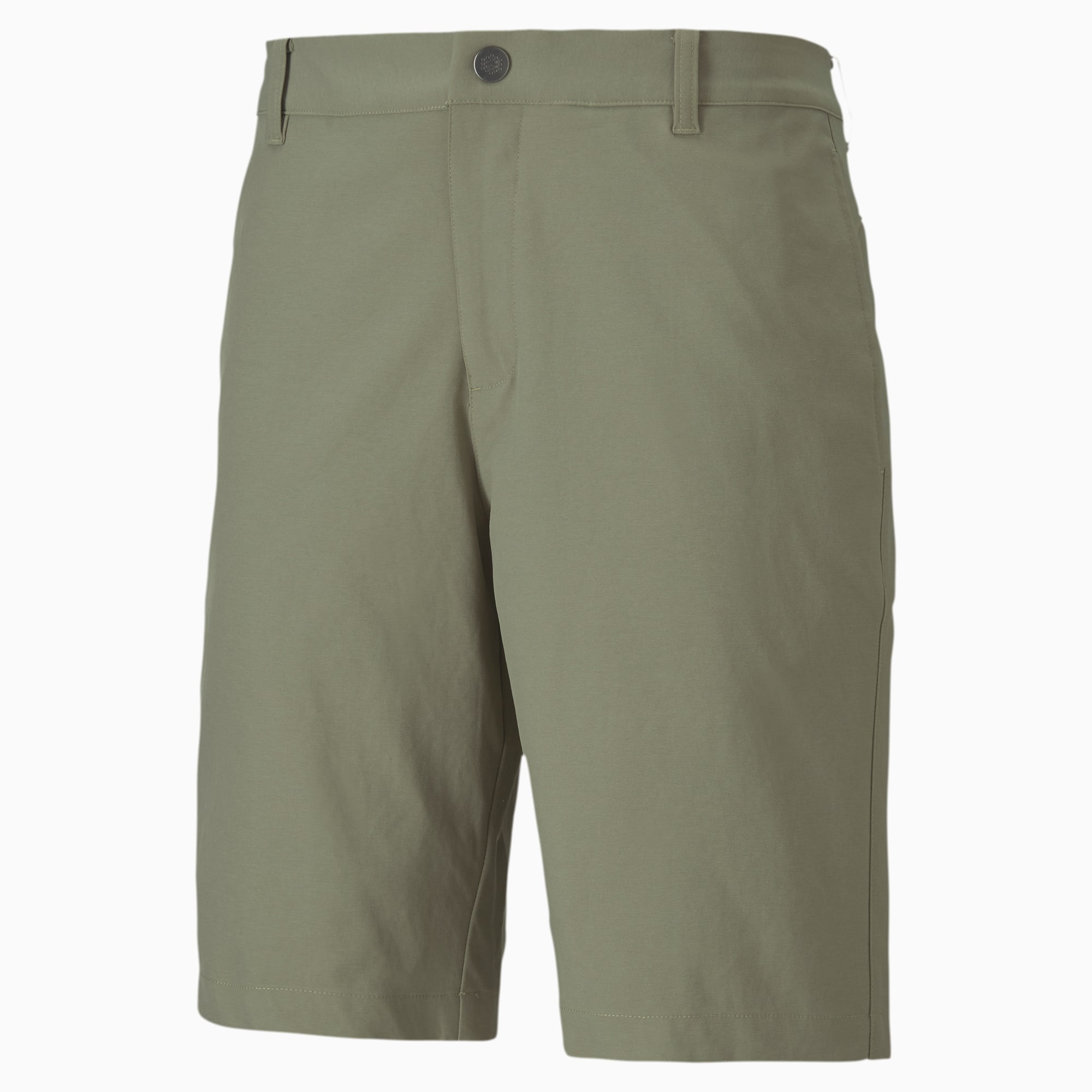 green puma golf shorts