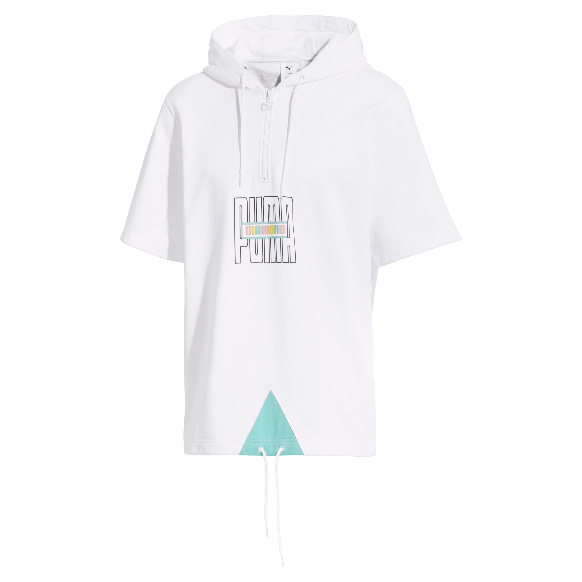 diamond short sleeve hoodie