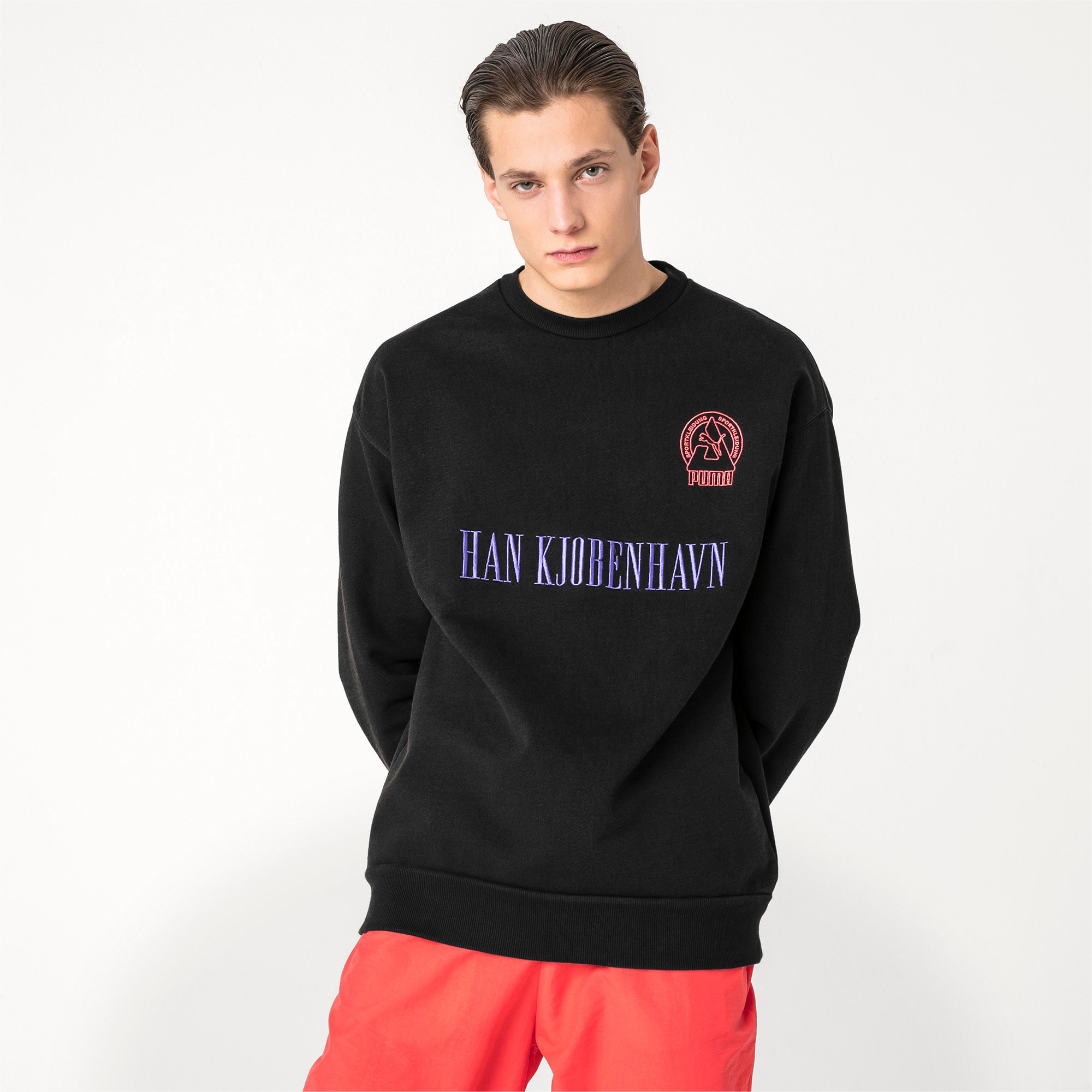 PUMA x HAN KJØBENHAVN Men's Sweater | Puma Black | PUMA Crew Sweatshirts |  PUMA