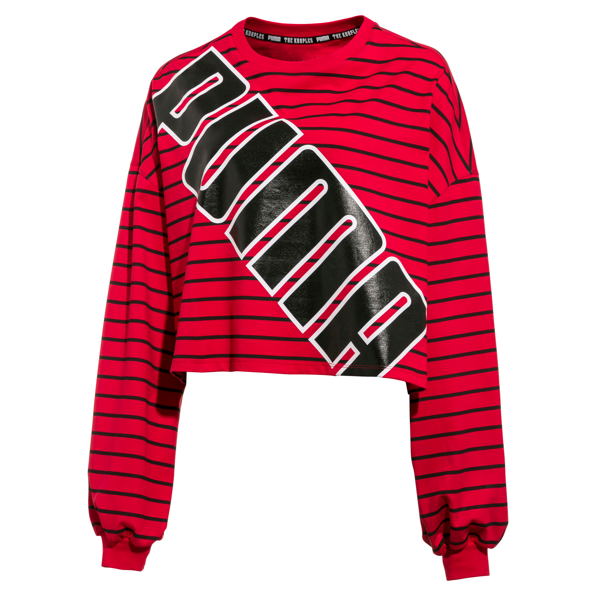 Puma striped sweatshirt clearance