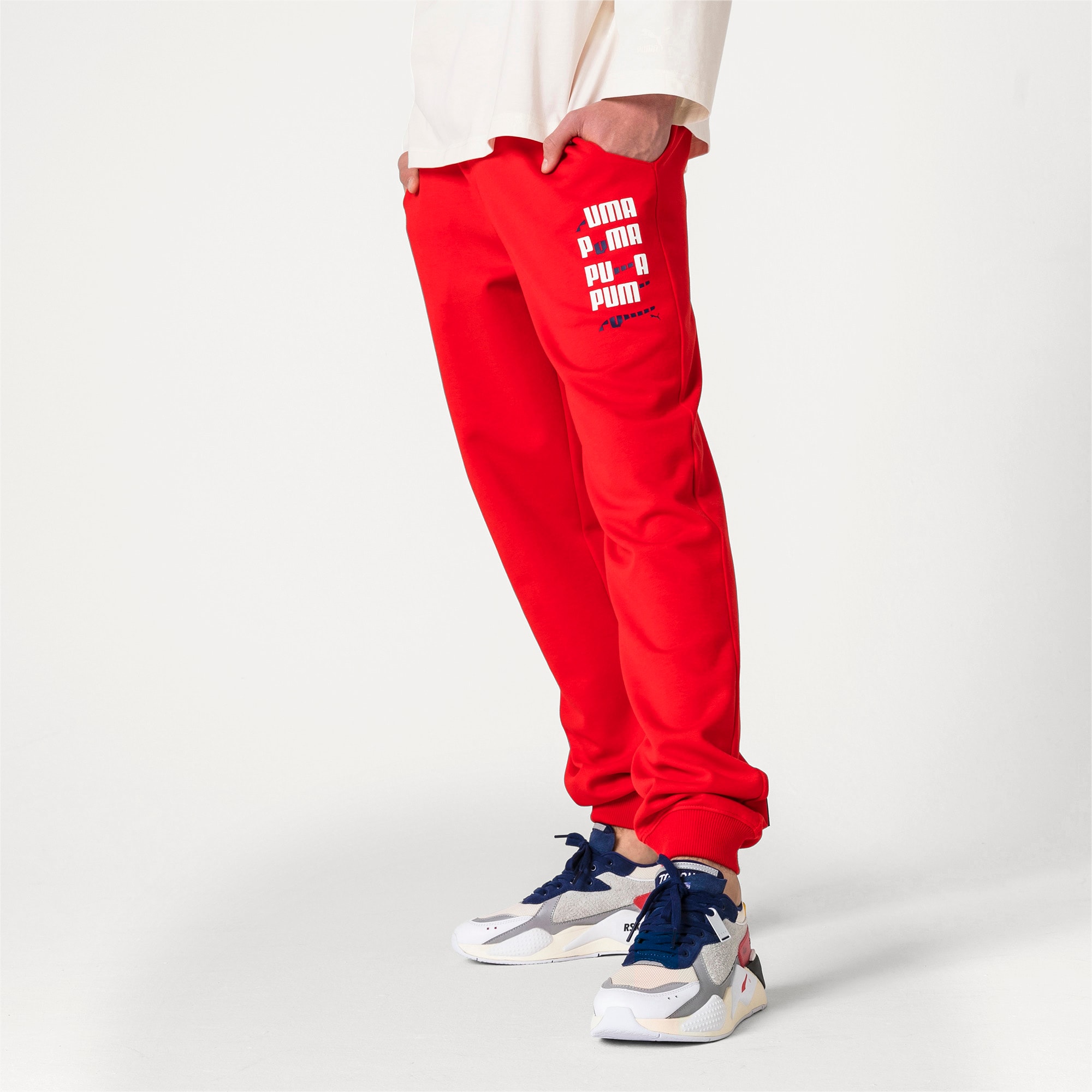 puma red sweatpants