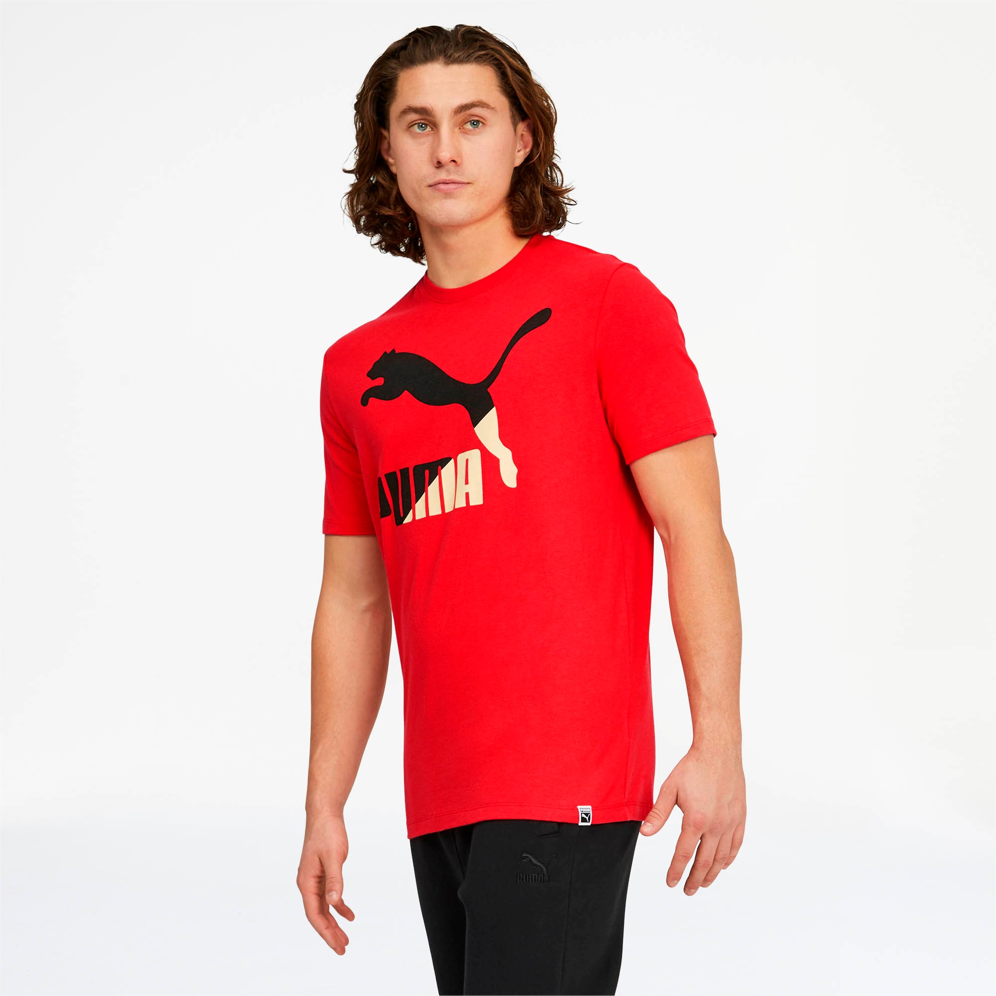 black and red puma t shirt