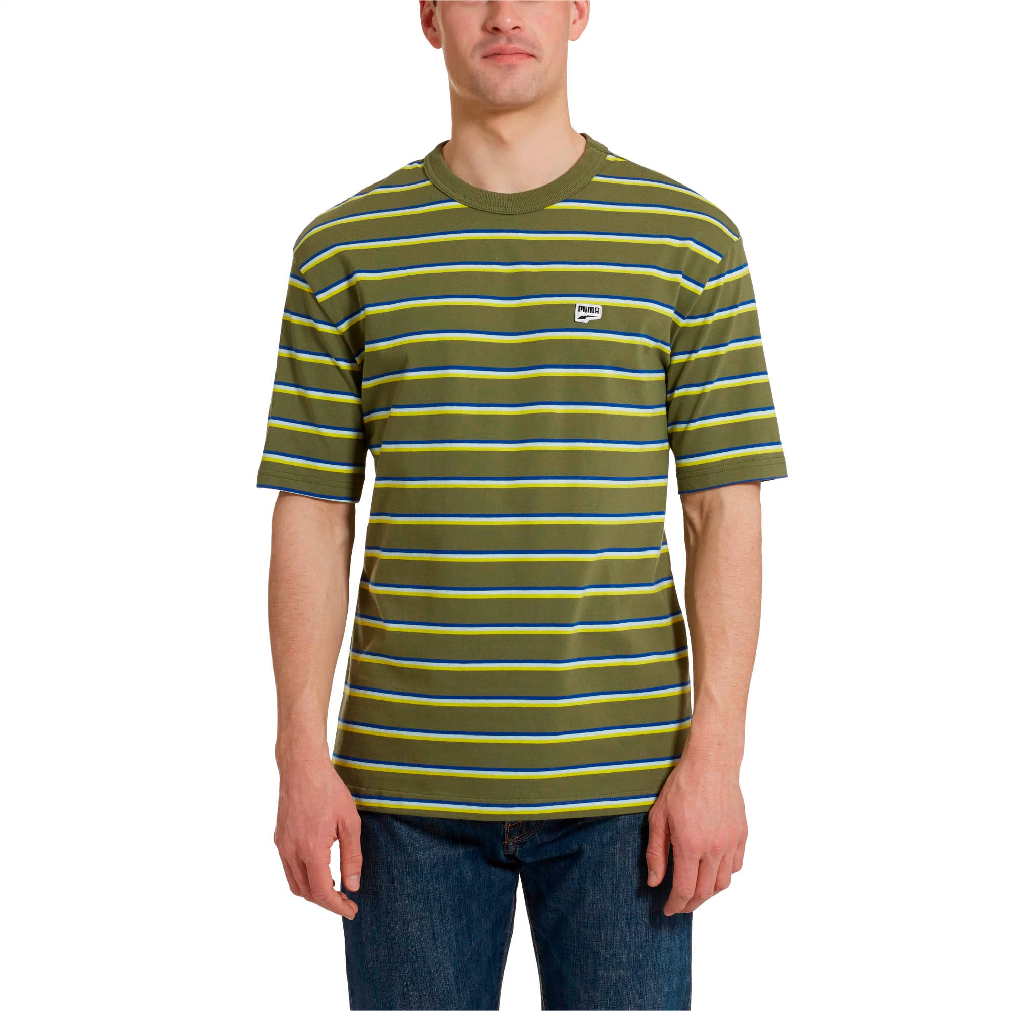 Puma striped t shirt hotsell