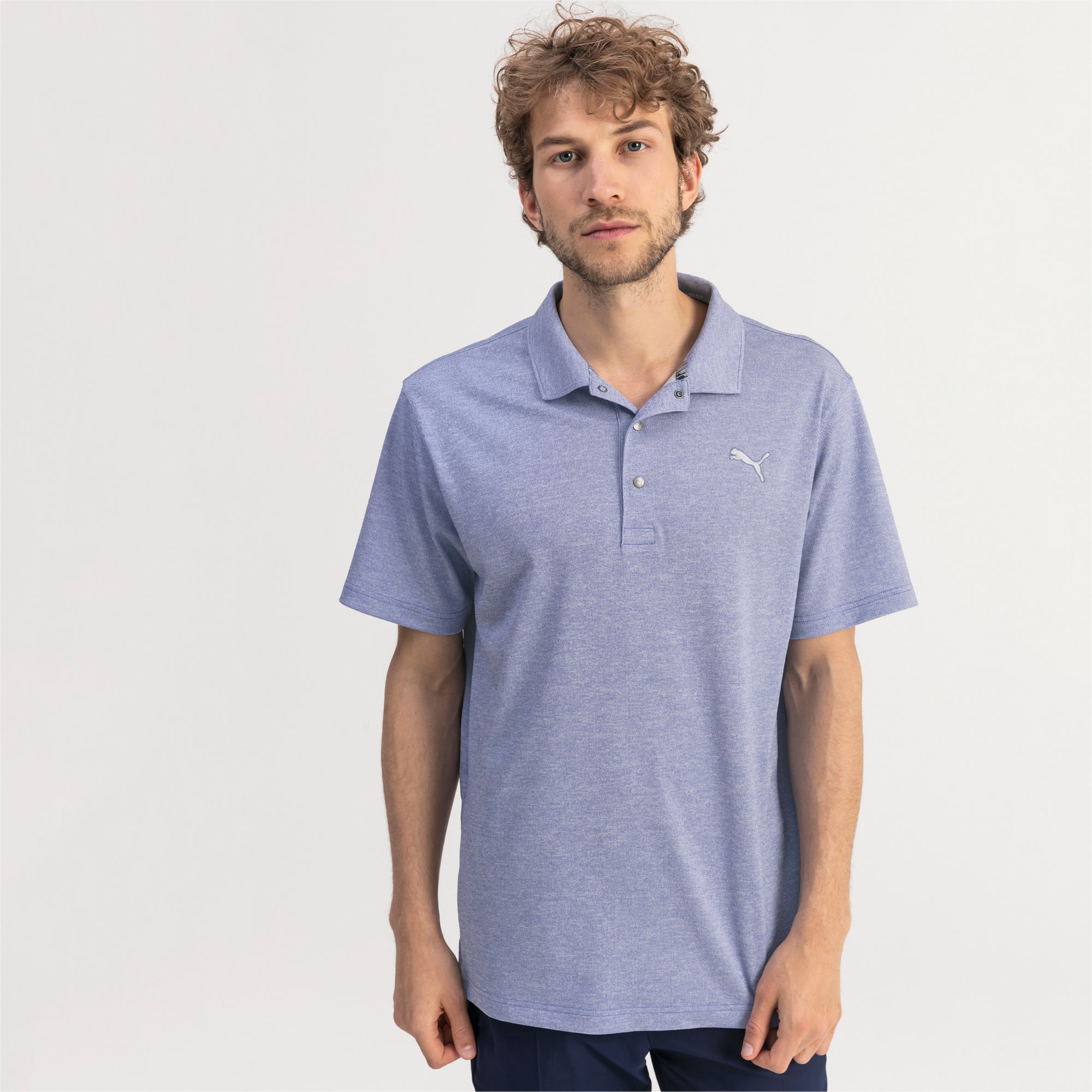 puma green polo shirt