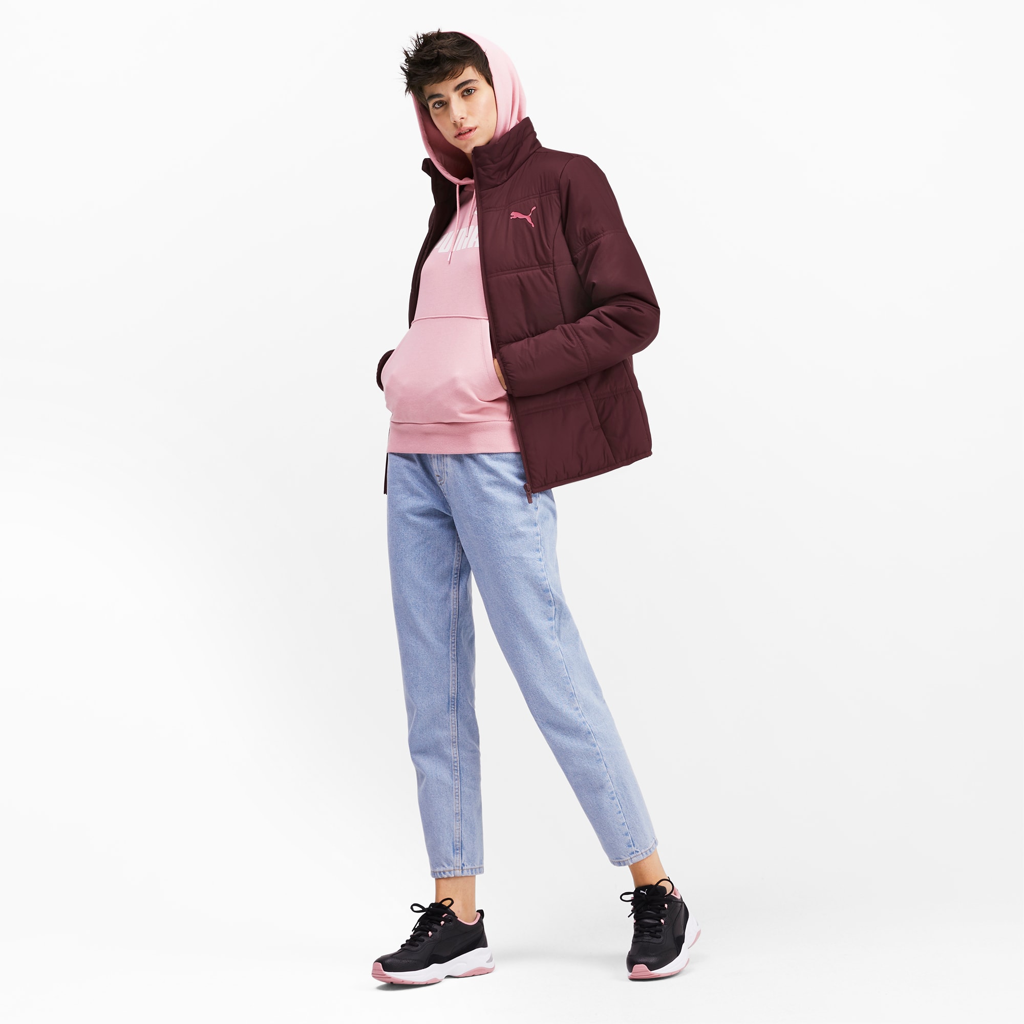 puma women's essentials padded jacket