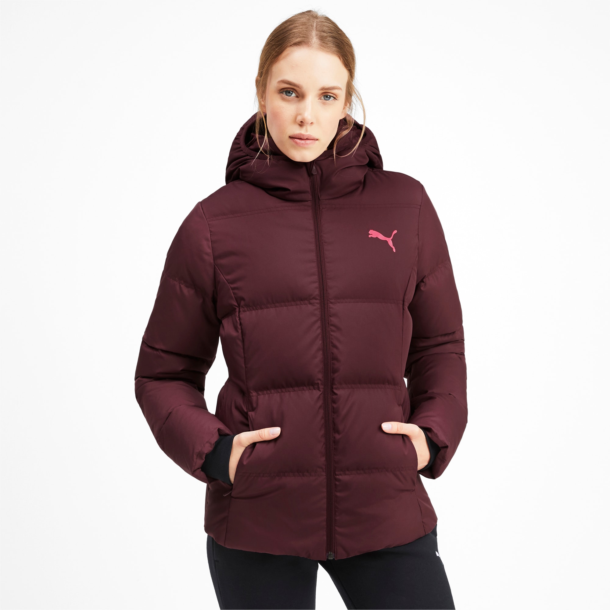 puma essential hooded jacket