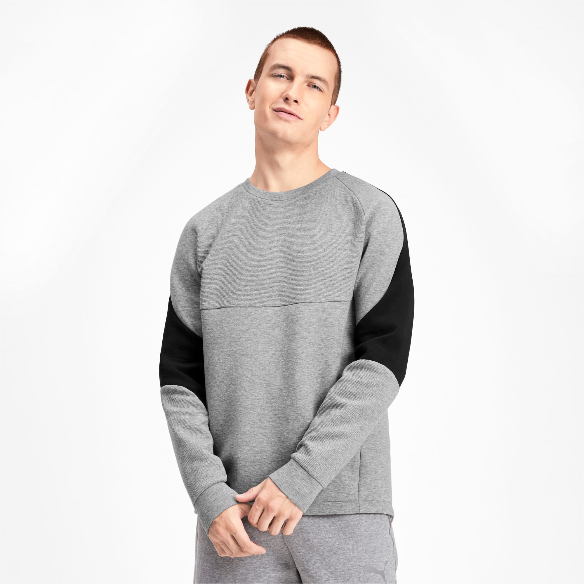 gray crewneck