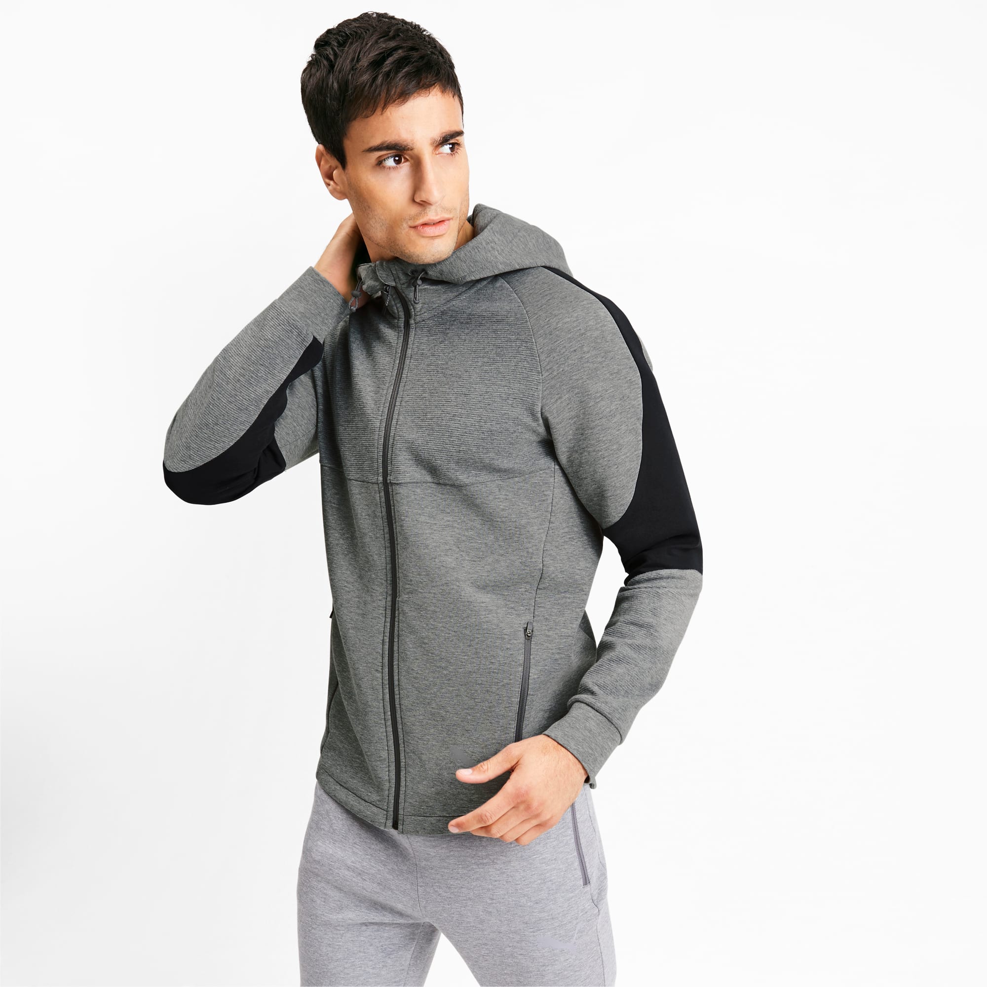 evostripe full zip men's hoodie