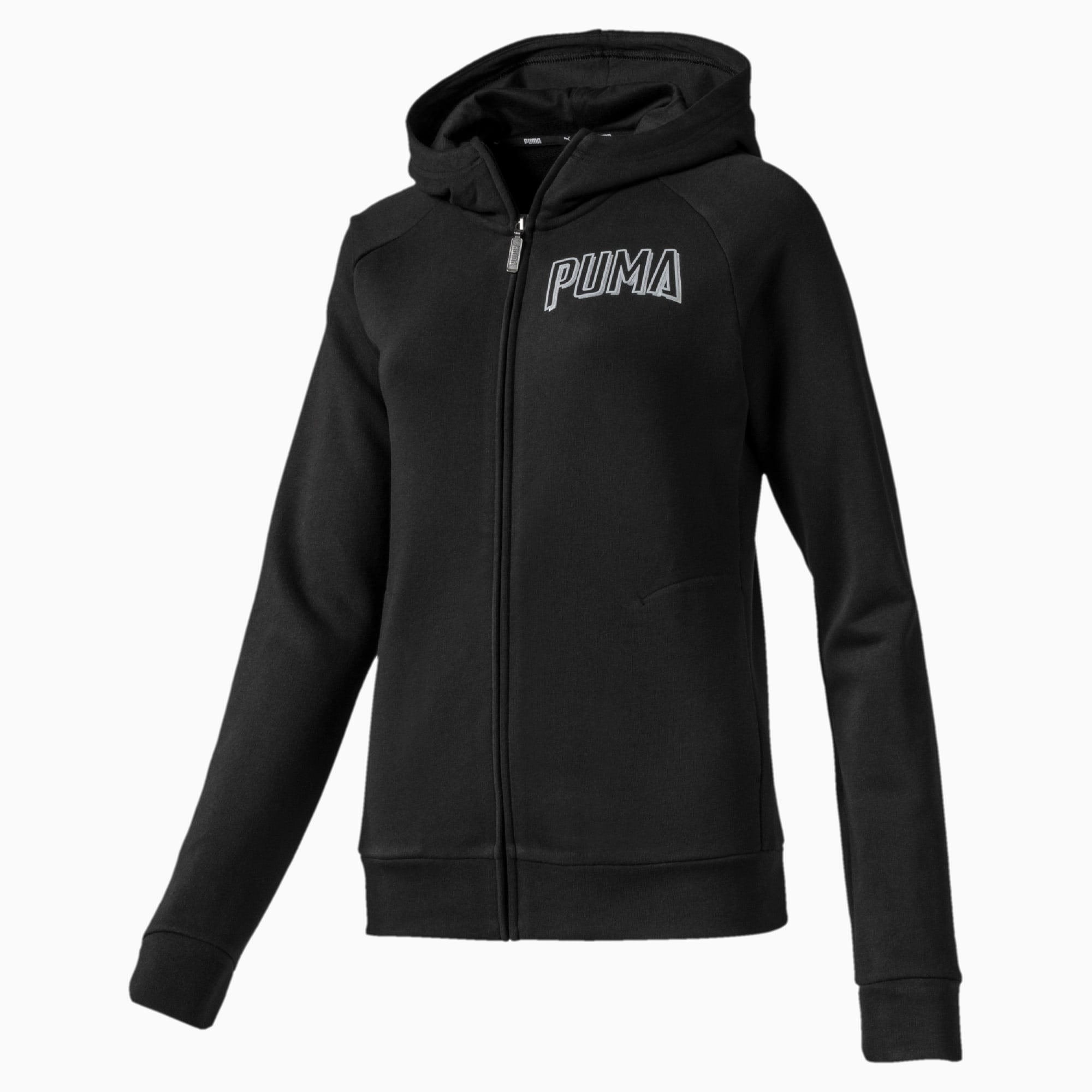 Black puma hoodie womens top