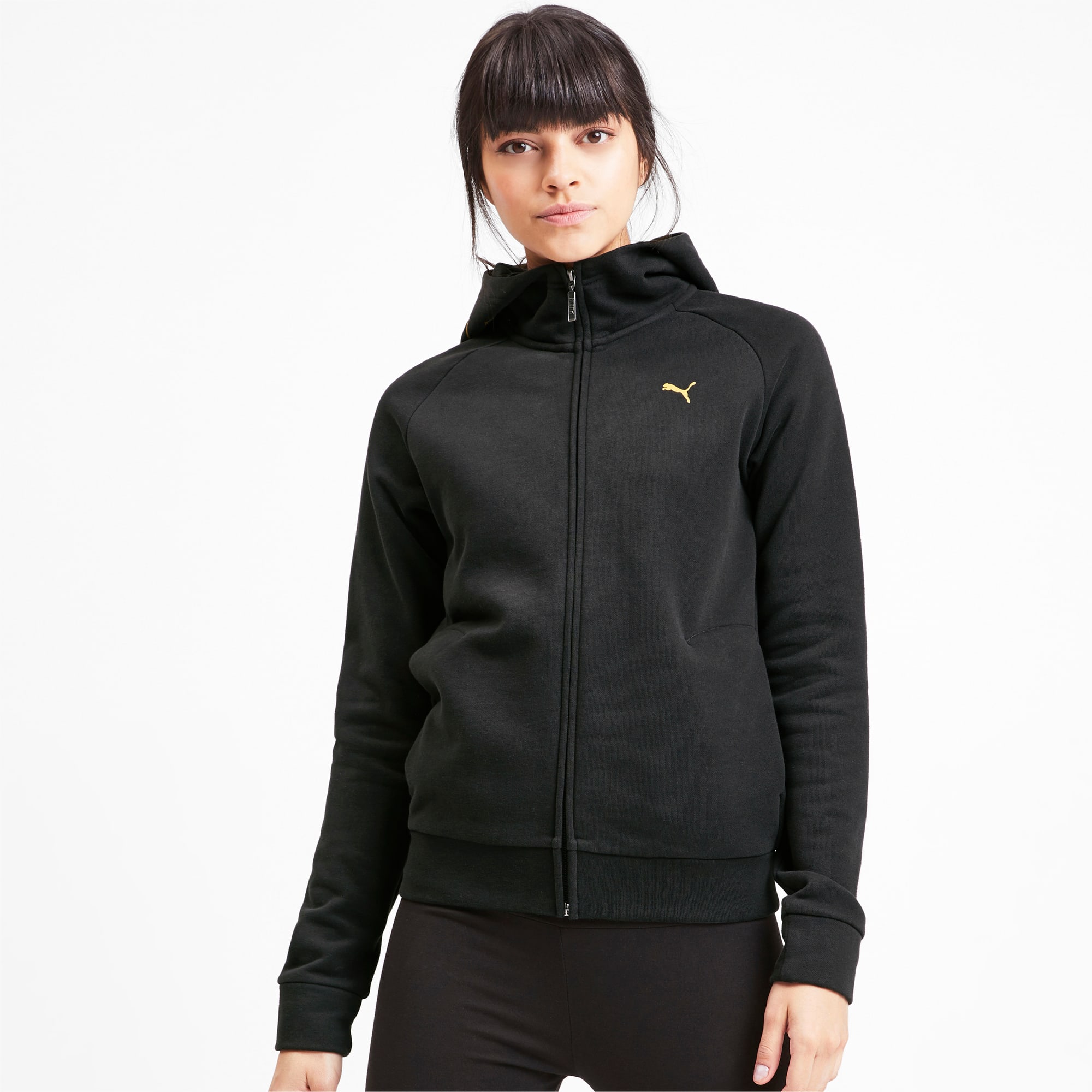 puma black hoodie womens