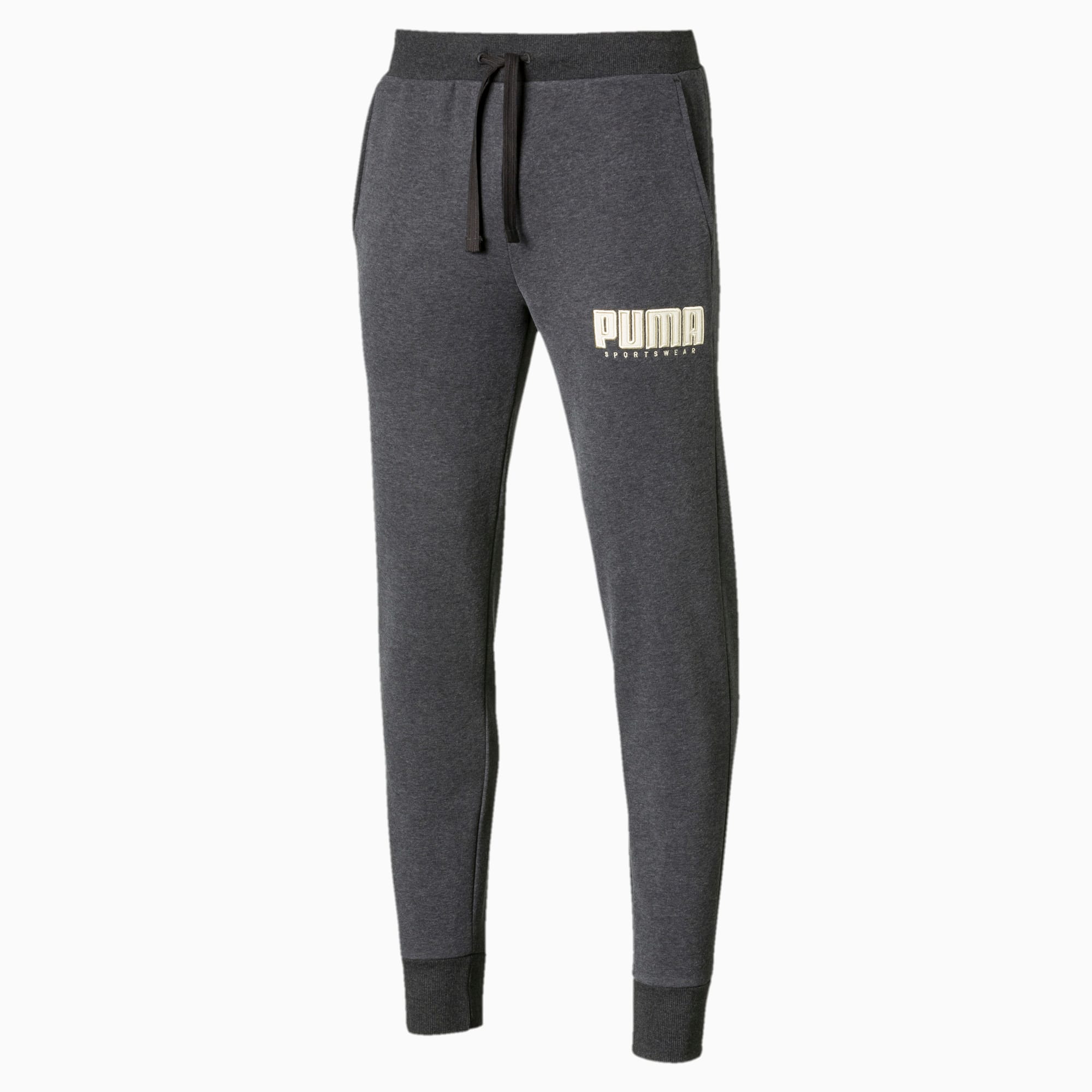 puma tapered fleece pants mens