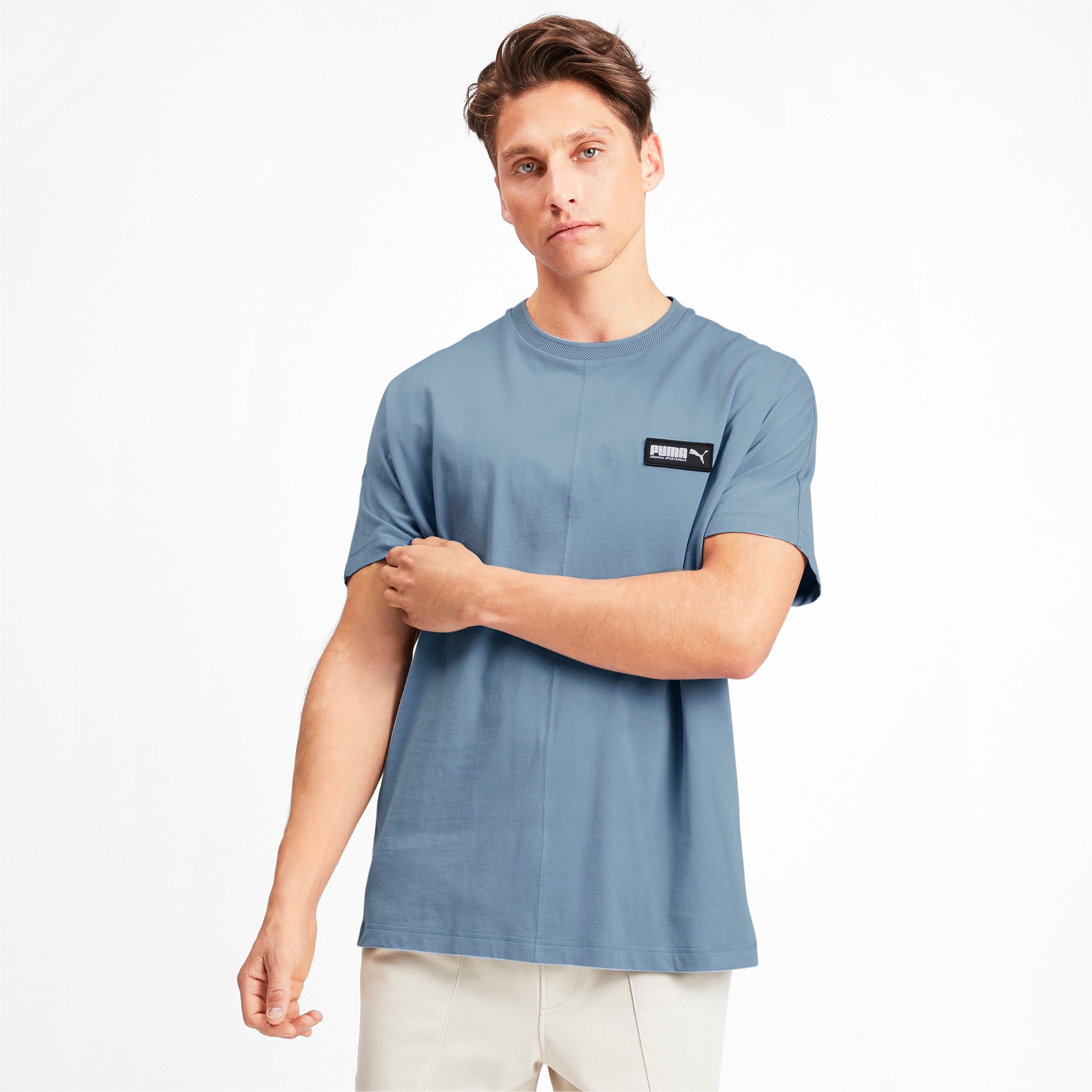Fusion Herren T-Shirt, Faded Denim, extralarge