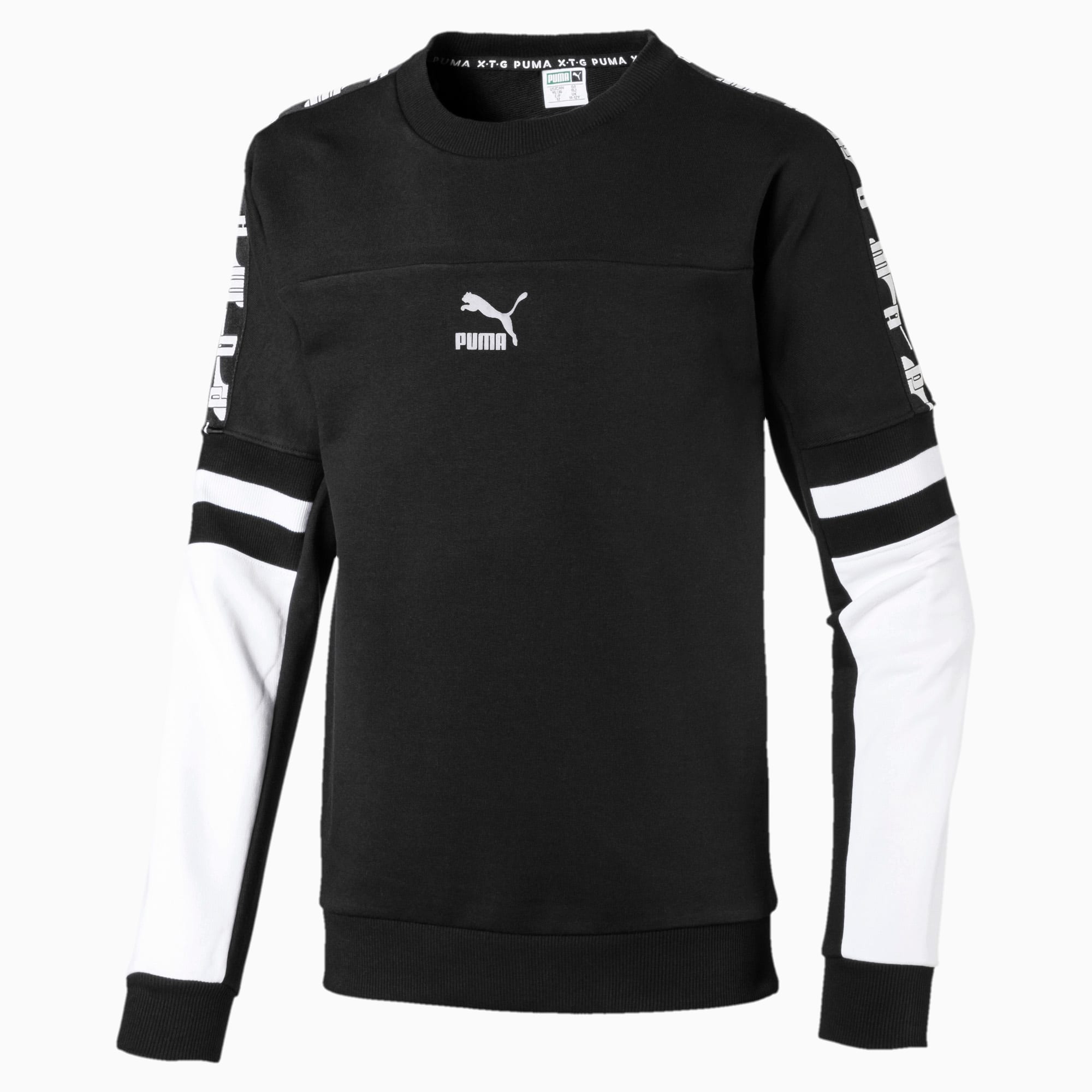 puma black and white sweatshirt