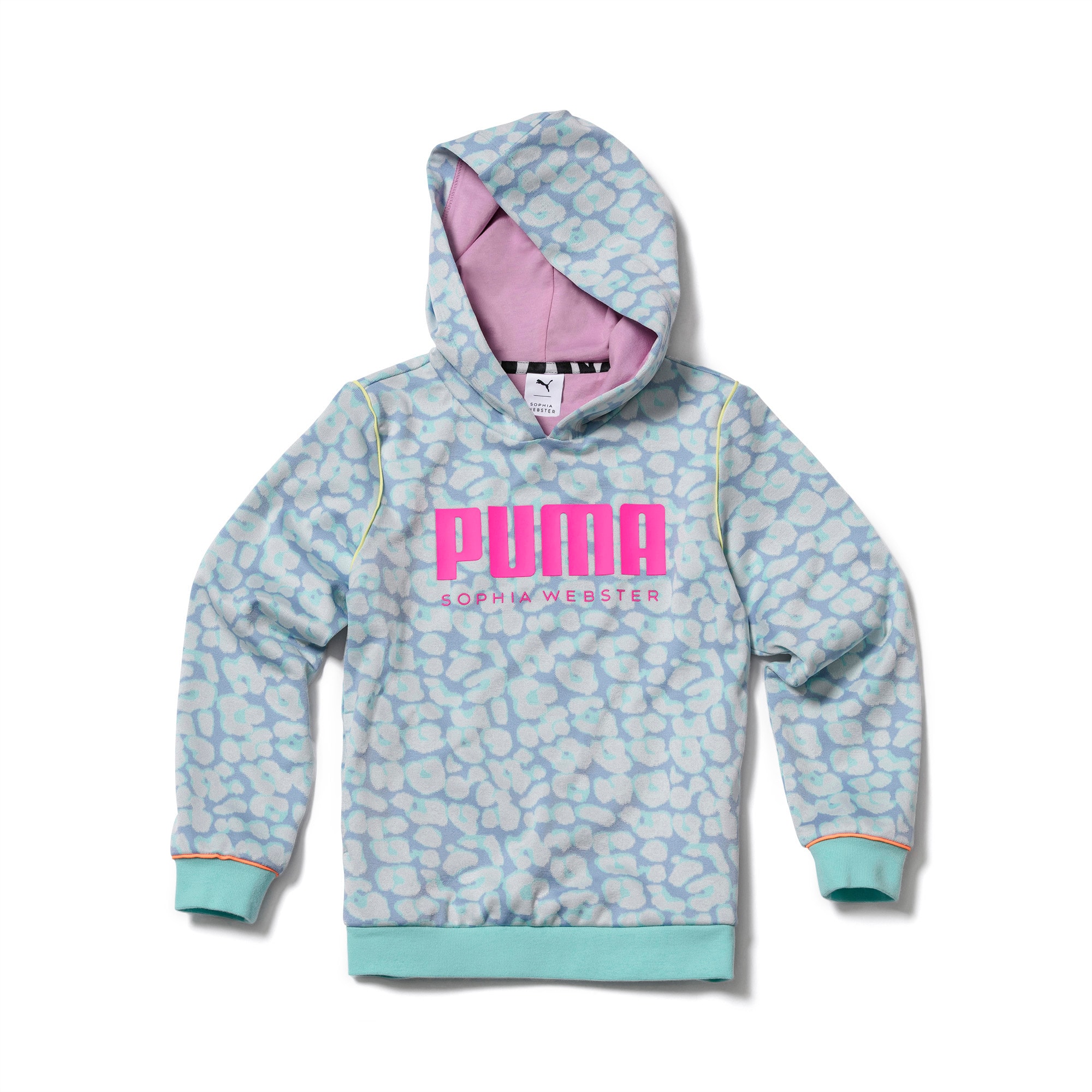 girls grey puma hoodie