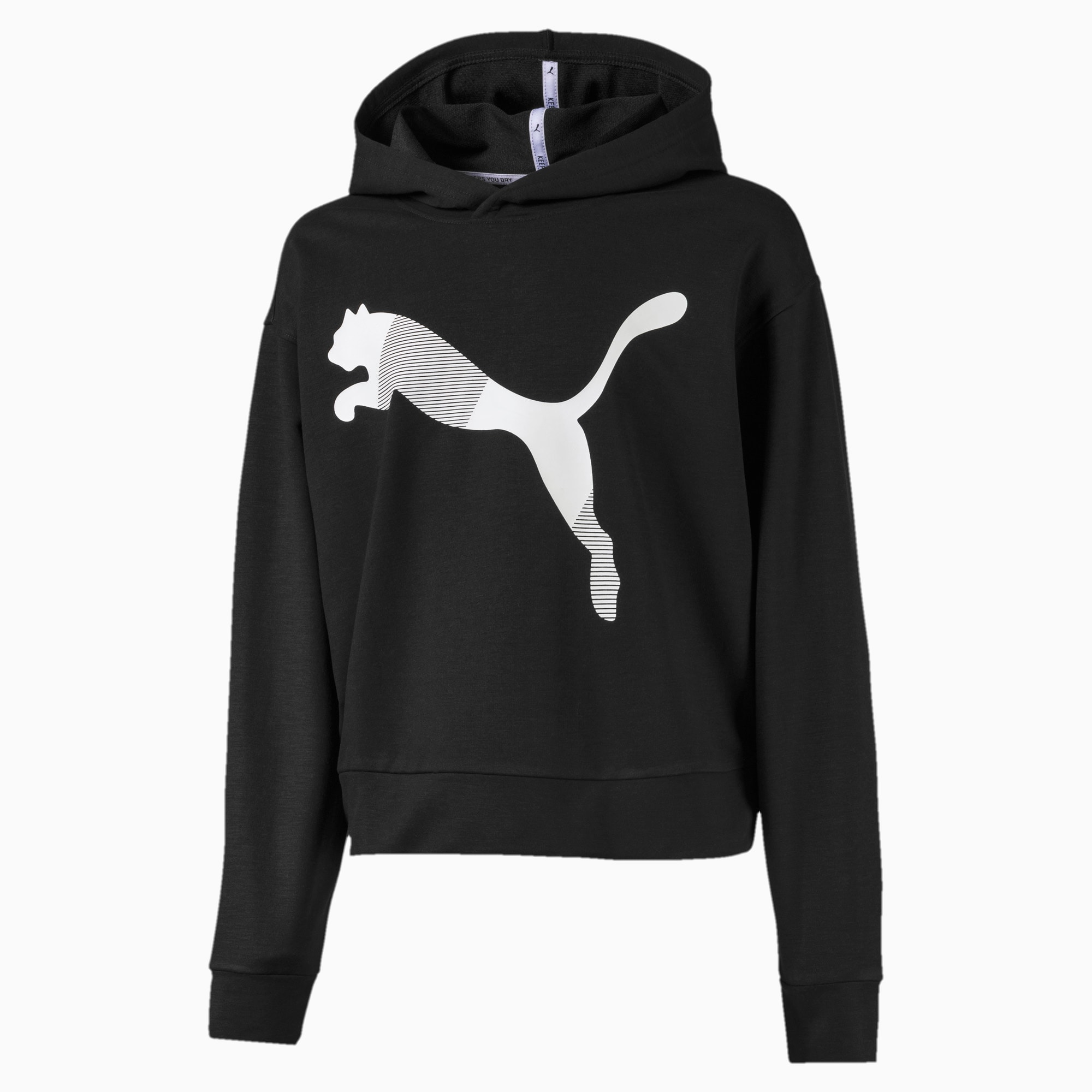 girls grey puma hoodie