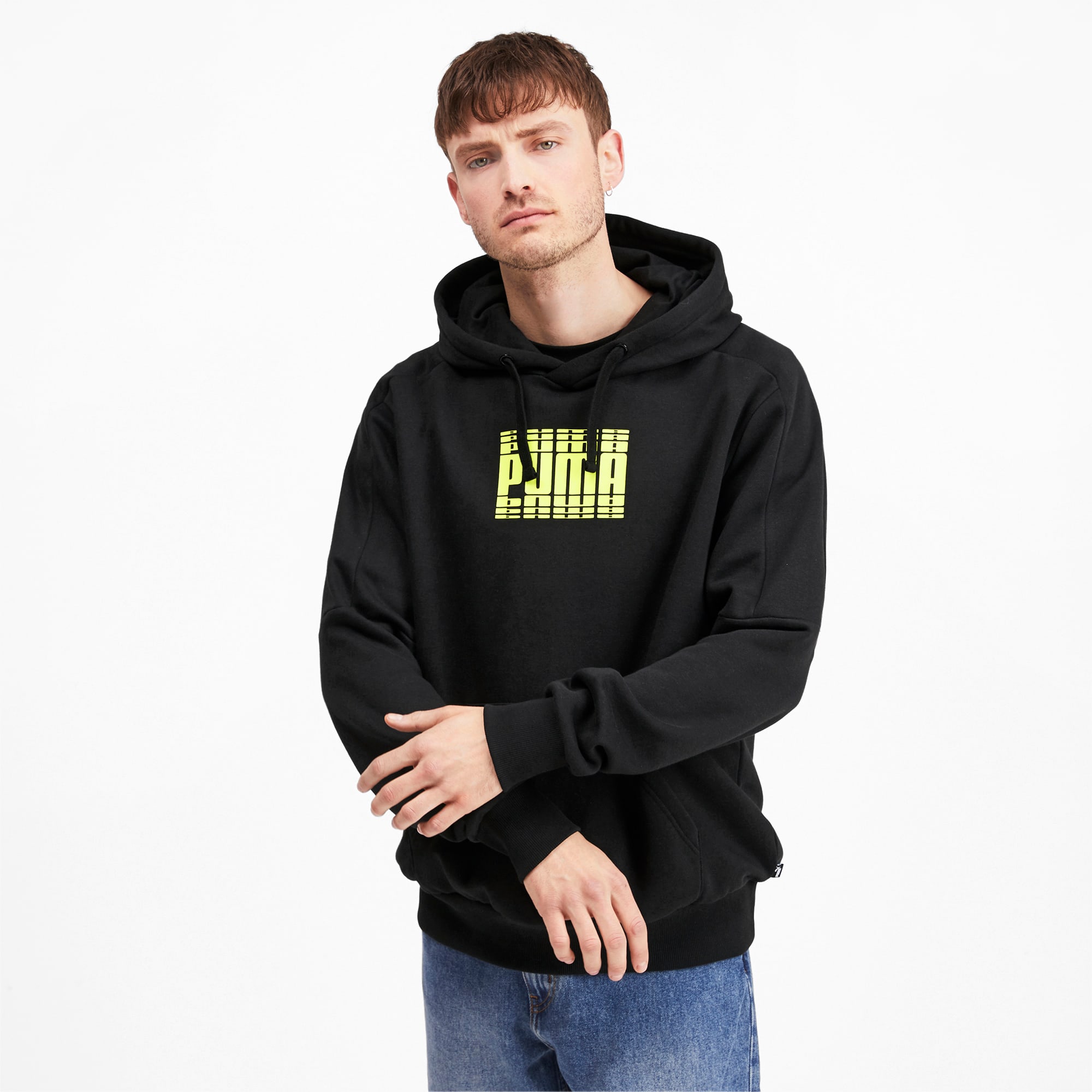 Puma rebel block hoodie top