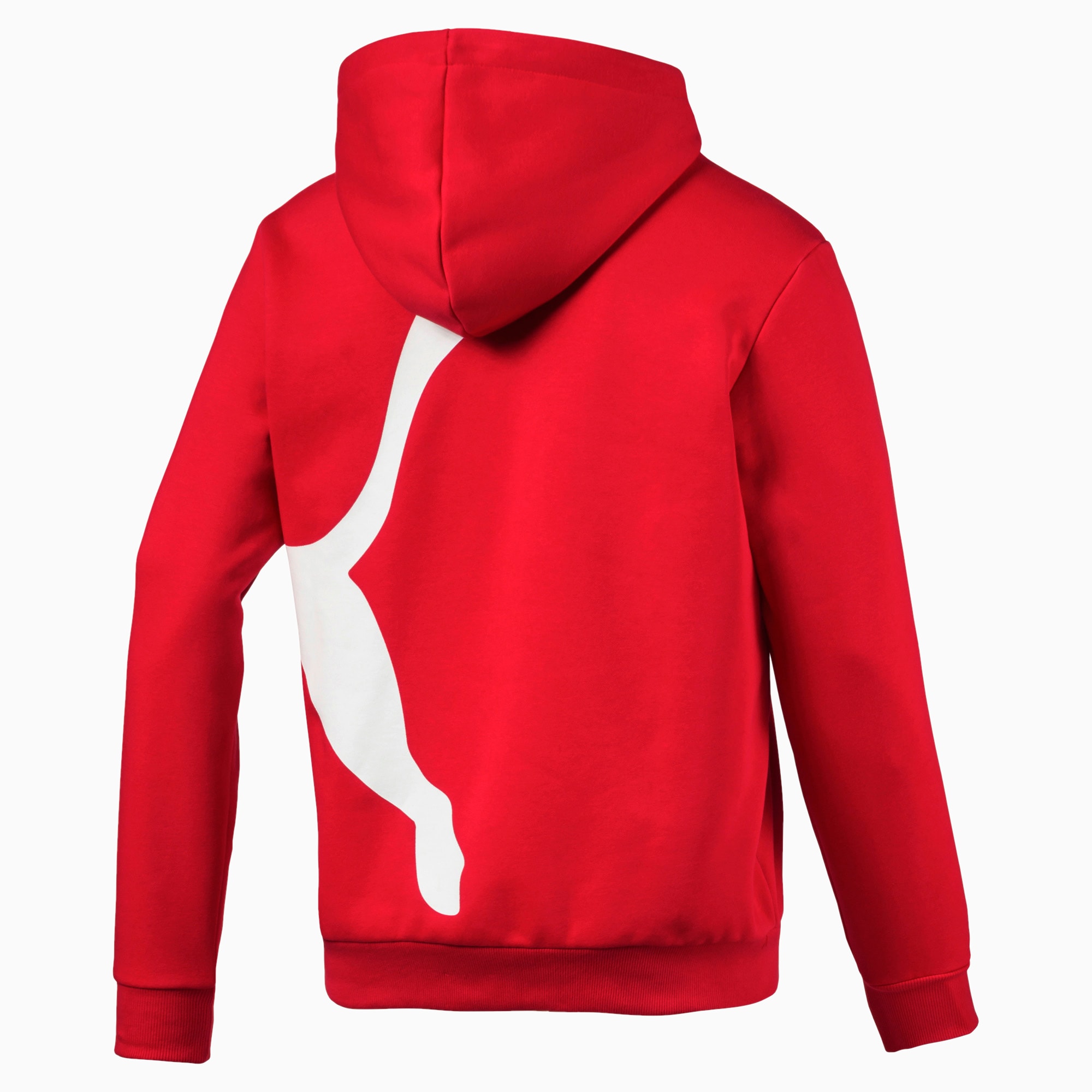 puma logo hooded sweat fleece