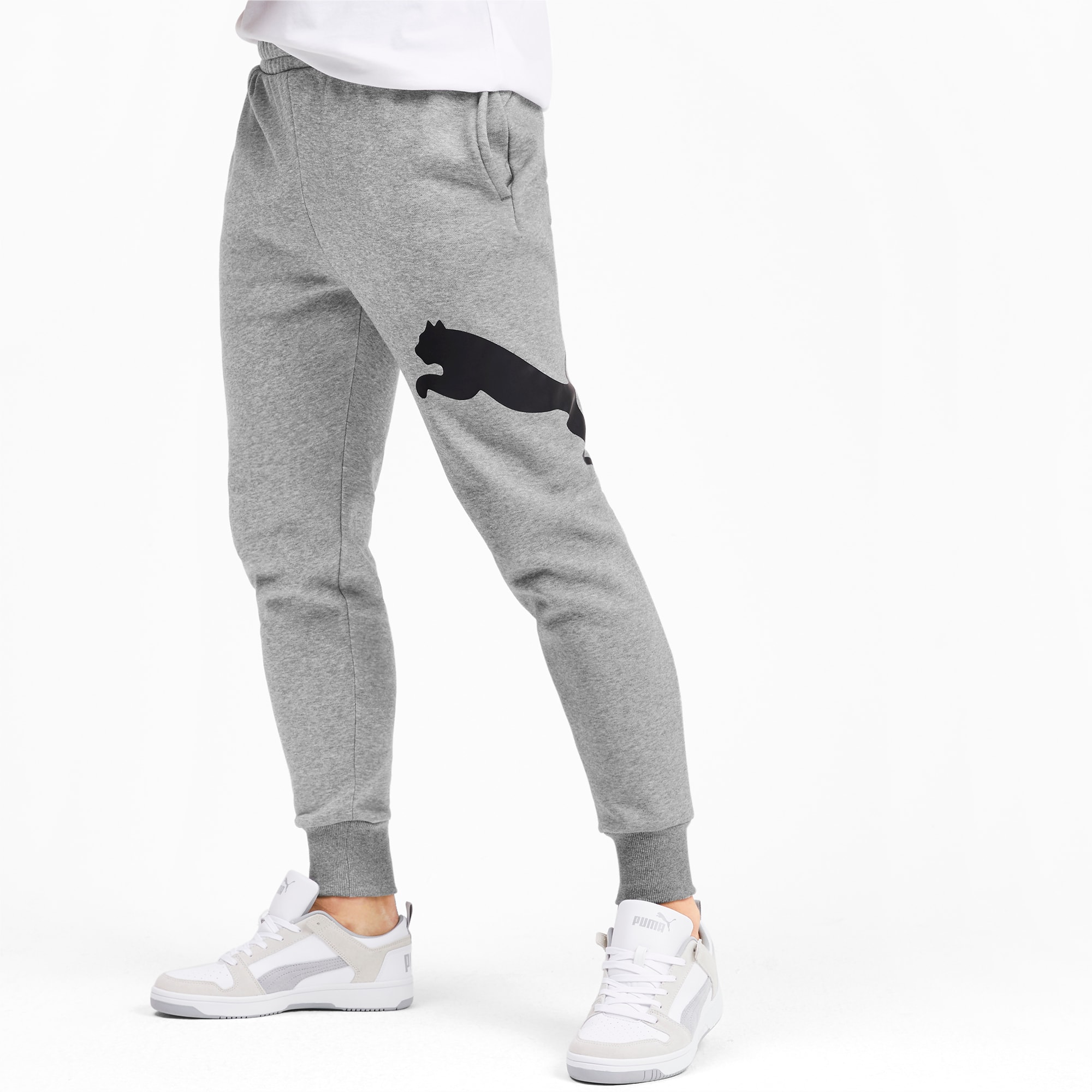 girls grey puma joggers