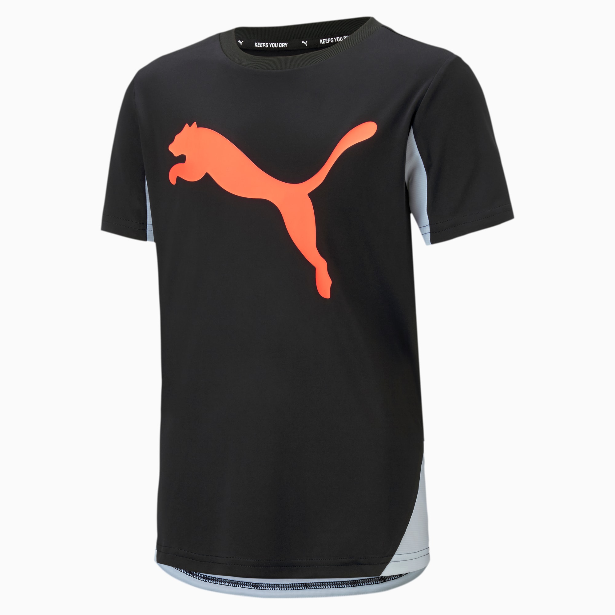 Active Sports Boys' Tee, Puma Black, large-SEA