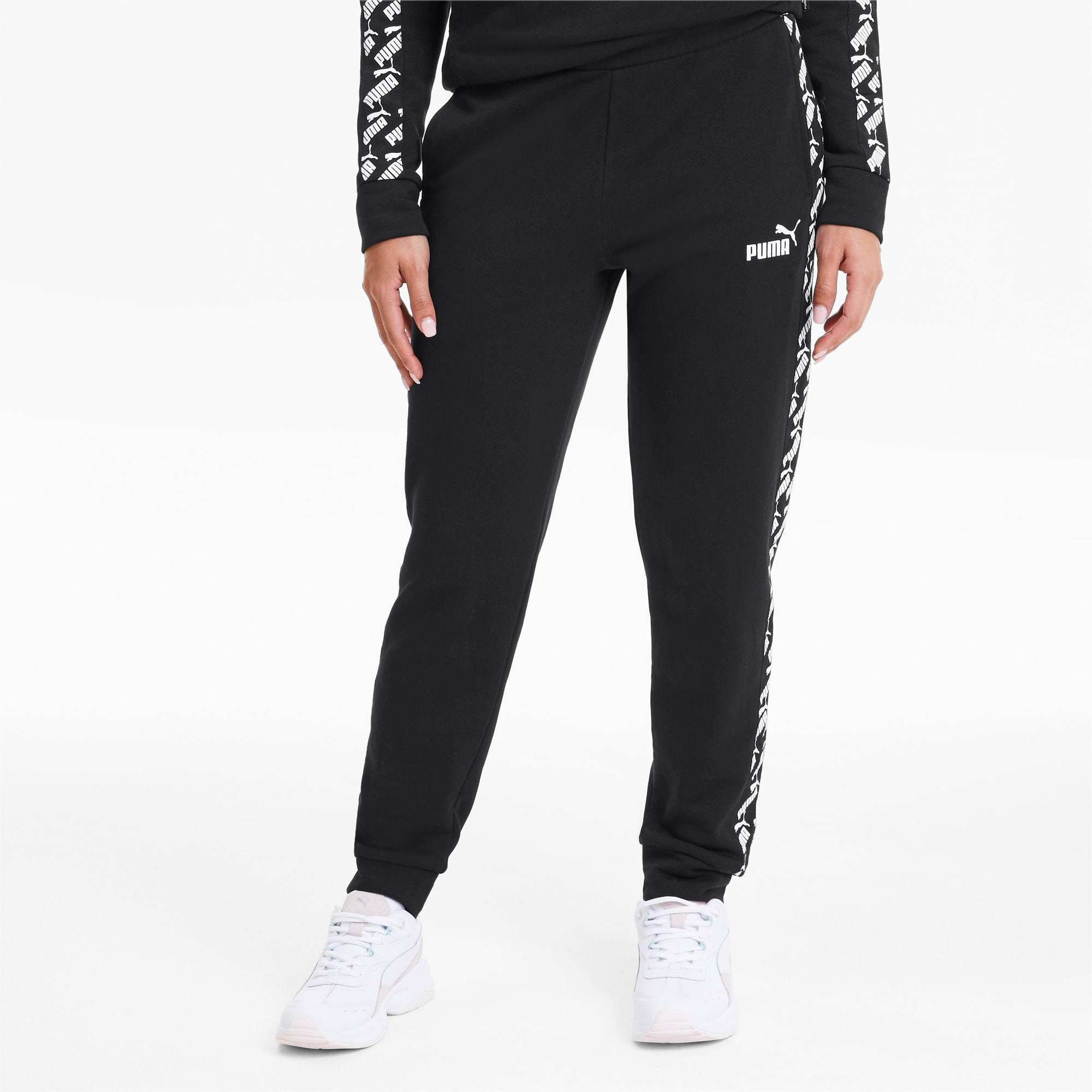 puma black track pants