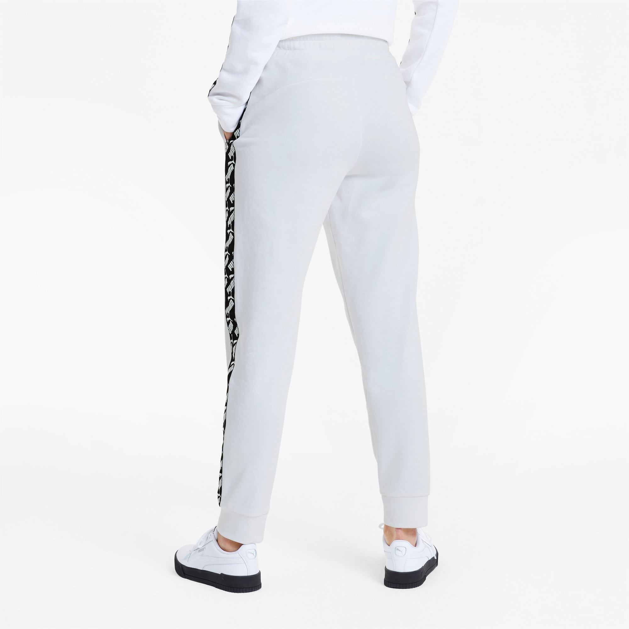 puma white track pants